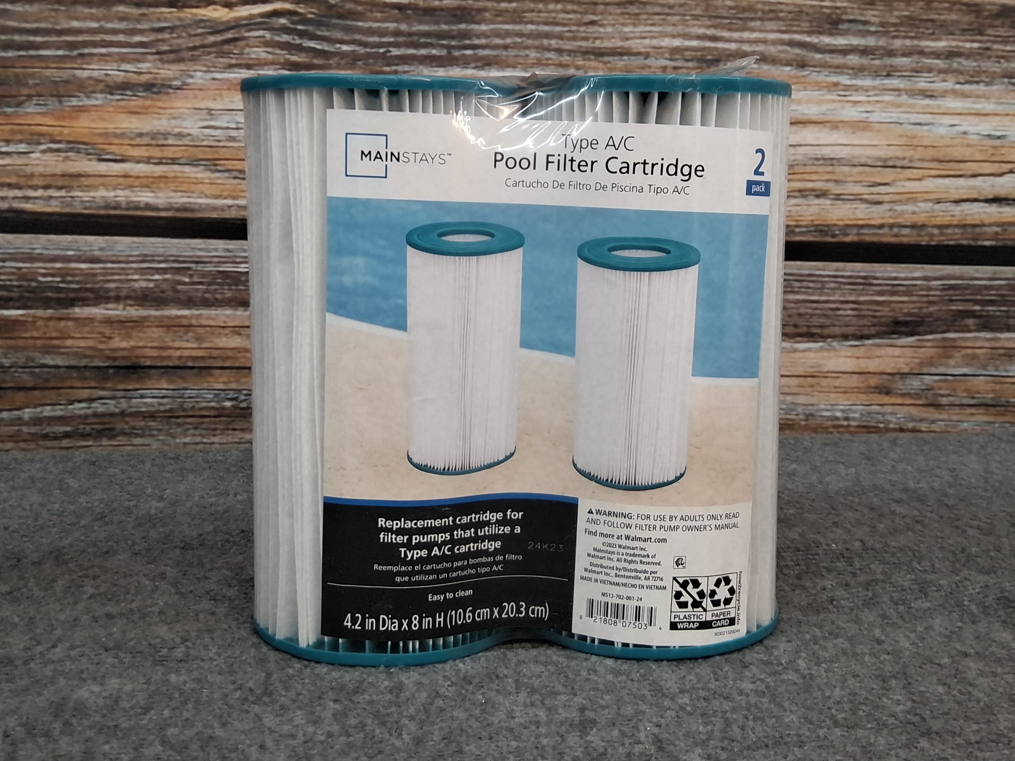 Mainstays Pool Filter Cartridge Type A/C – 2 Pack