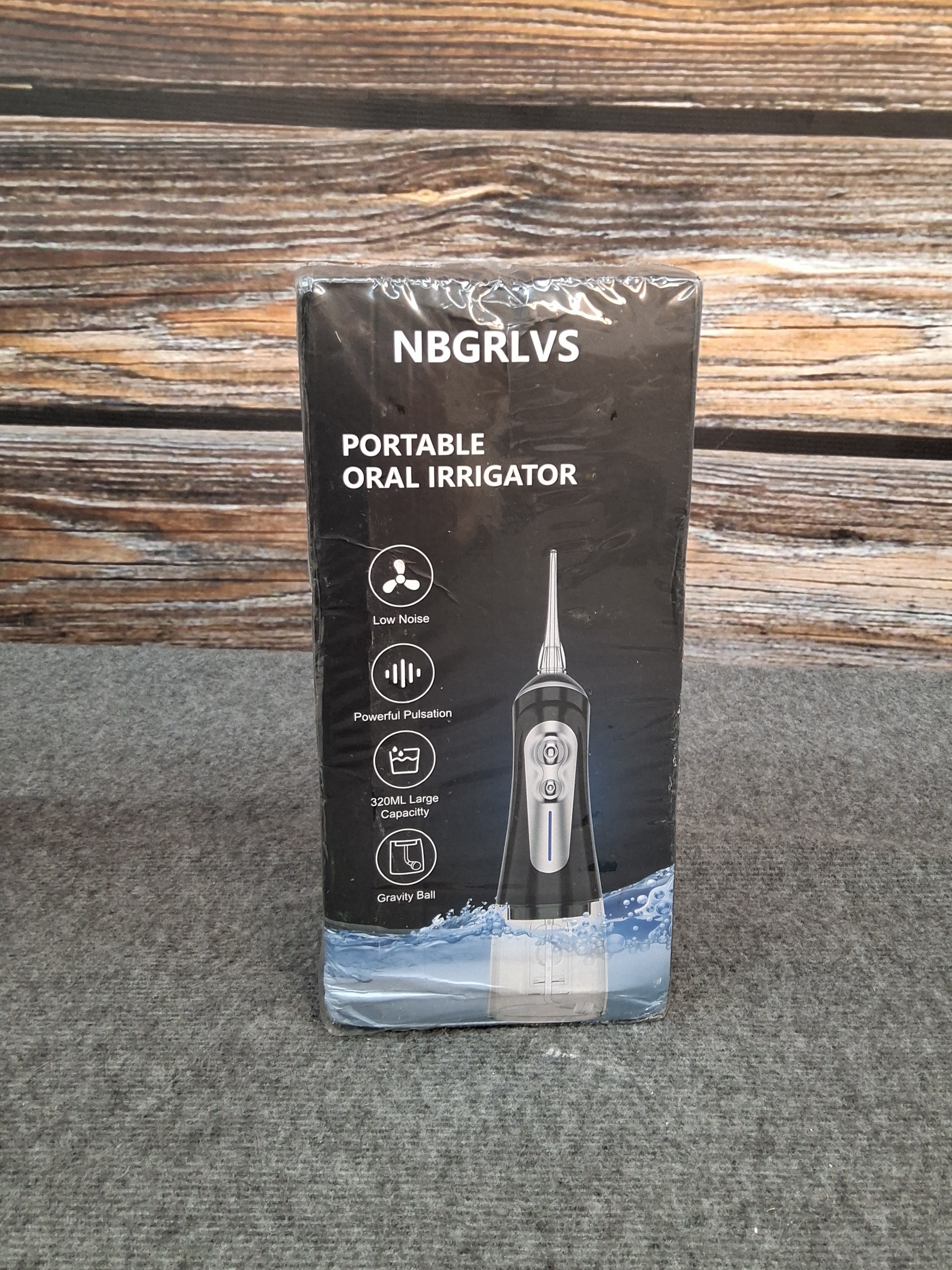 NBGRLVS Portable Oral Irrigator Water Flosser – 320ml, 6 Modes