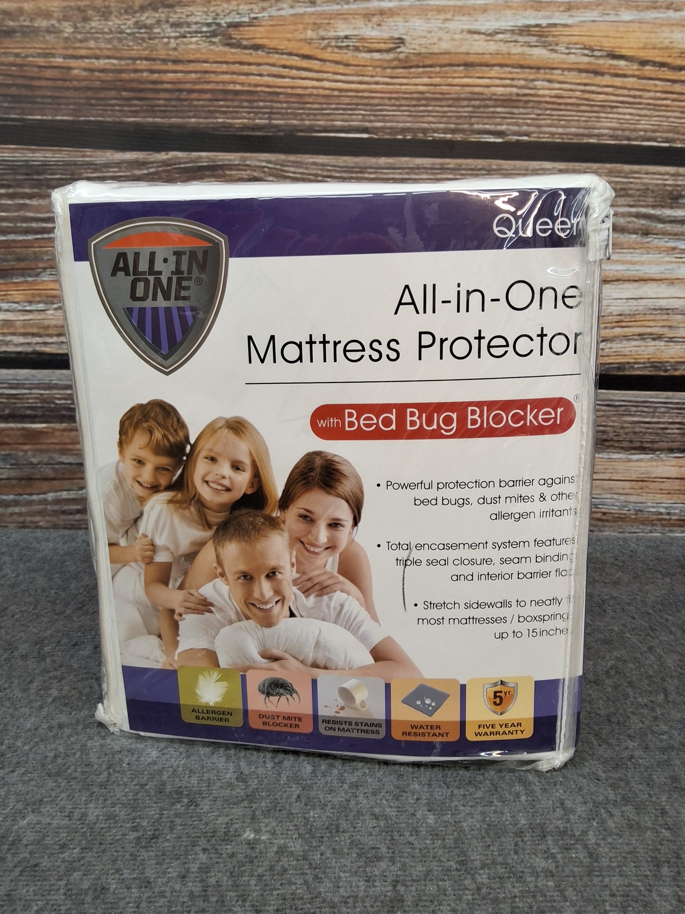 Queen All-in-One Mattress Protector with Bed Bug Blocker