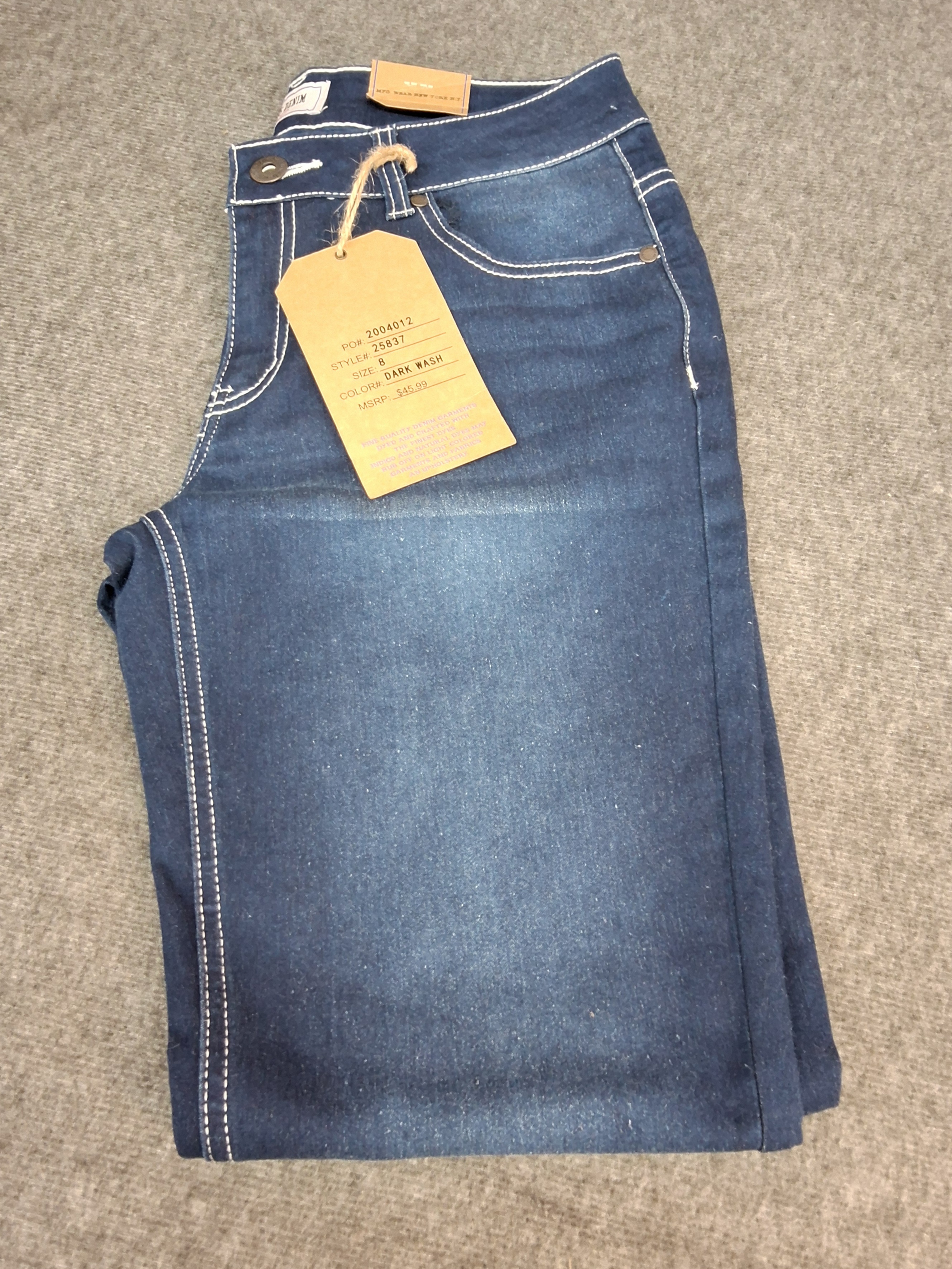 Jean’s Denim Women’s Jeans Size 8 – Dark Wash Stretch – NWT