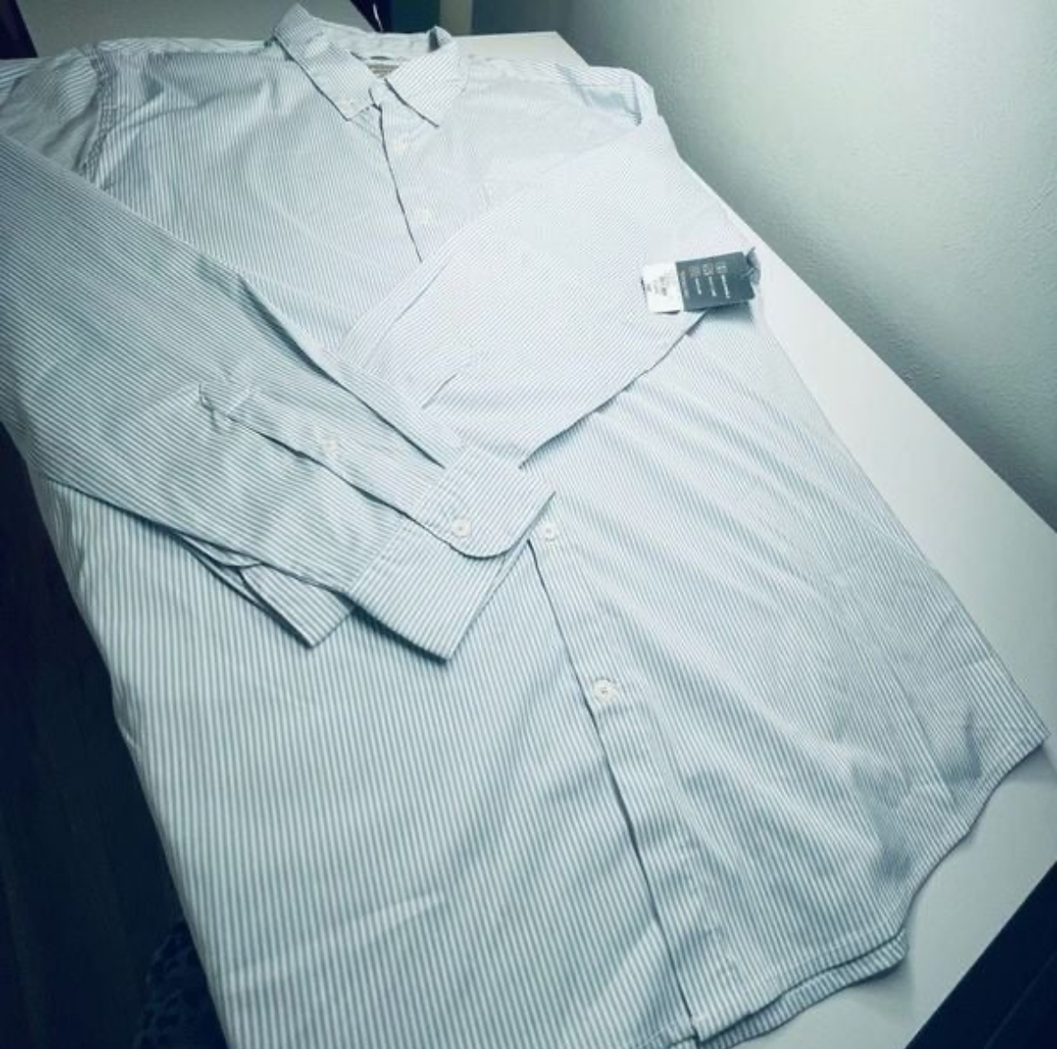 St. John’s Bay Men’s Button down Blue Stripe breathable