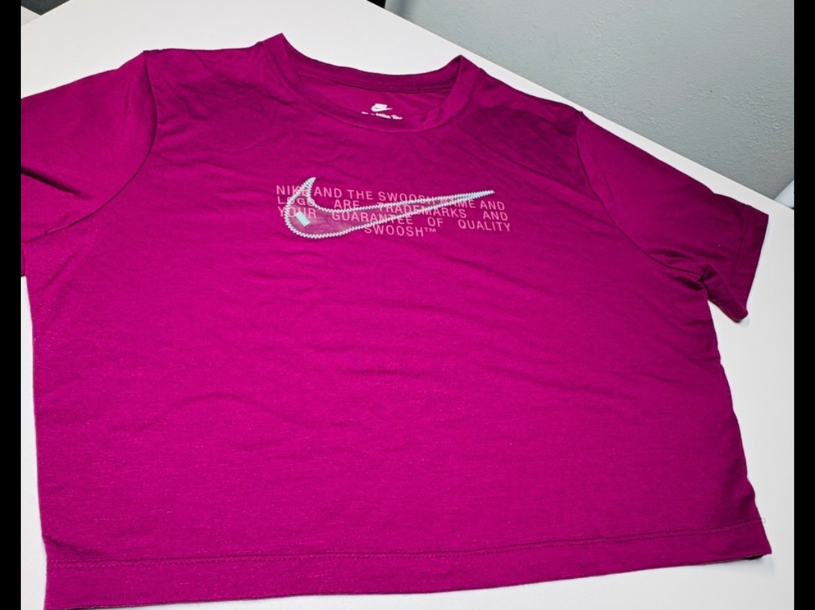 Nike Pink Short Sleeve Tee Casual Crew Neck