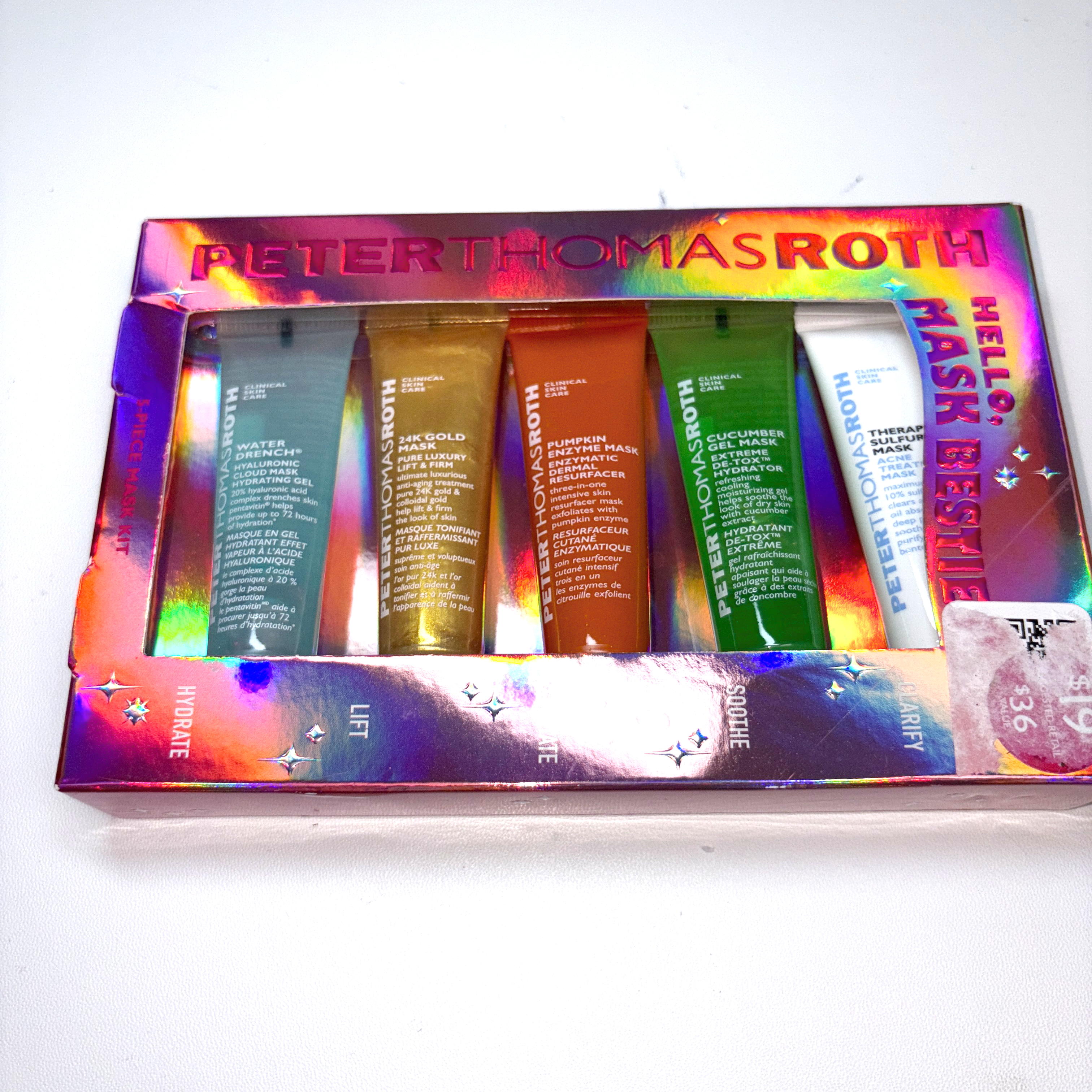 NEW PETER THOMAS ROTH Hello Mask Besties 5-Pc Face Mask Kit