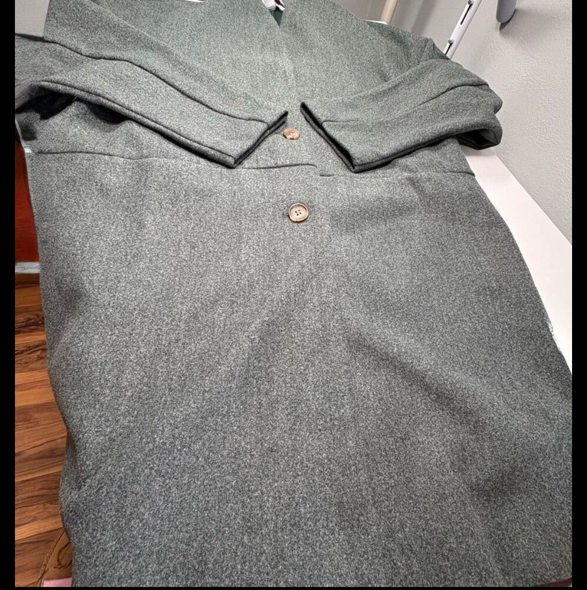 OLD NAVY Jacket Womens Size L Grey Blazer Two Button Classic