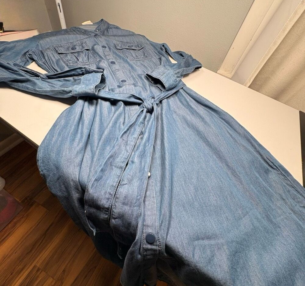 Denim Duster Dress size small