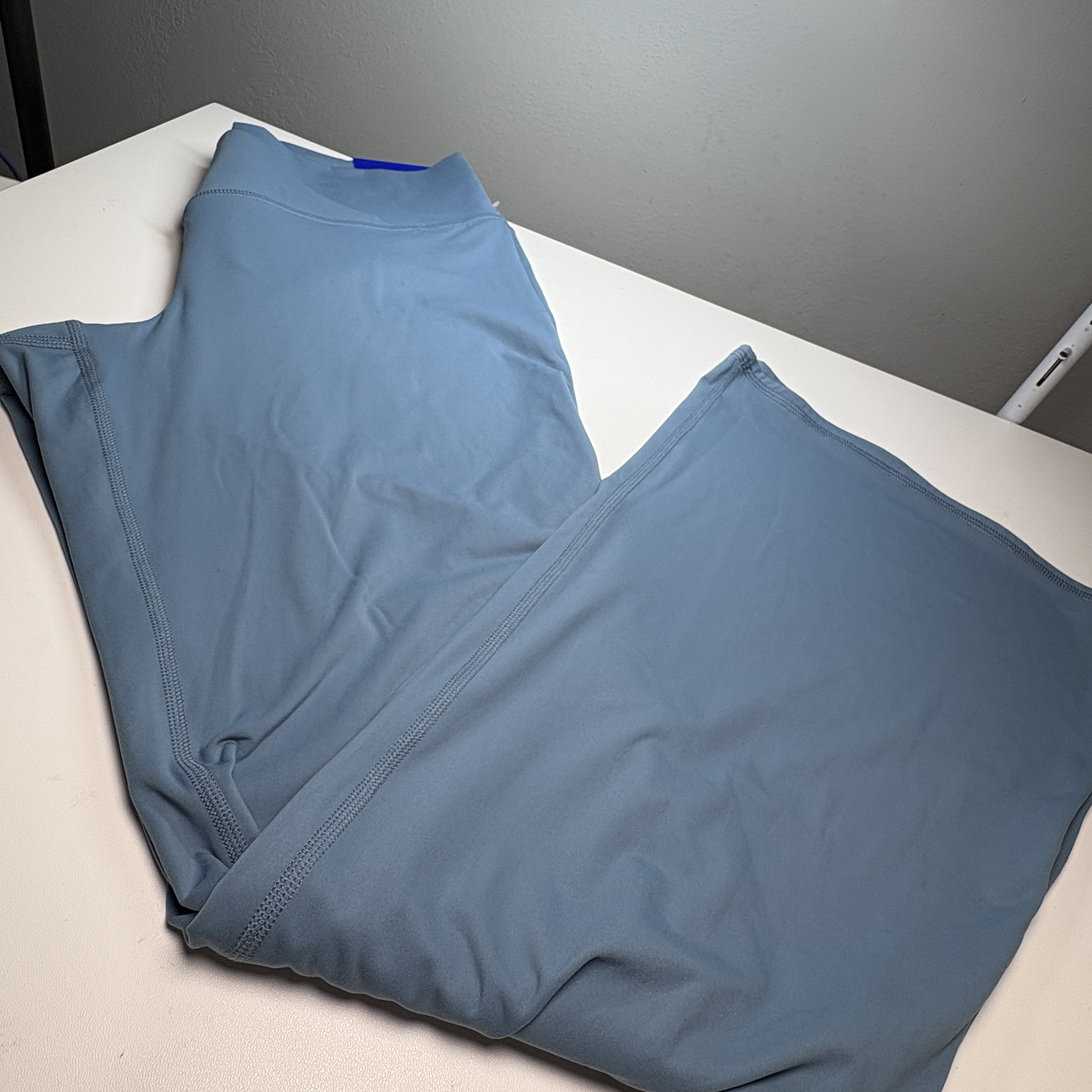 NWT JOY LAB Womens Plus Size XXL Blue Teal High Rise Wide Leg Leggings