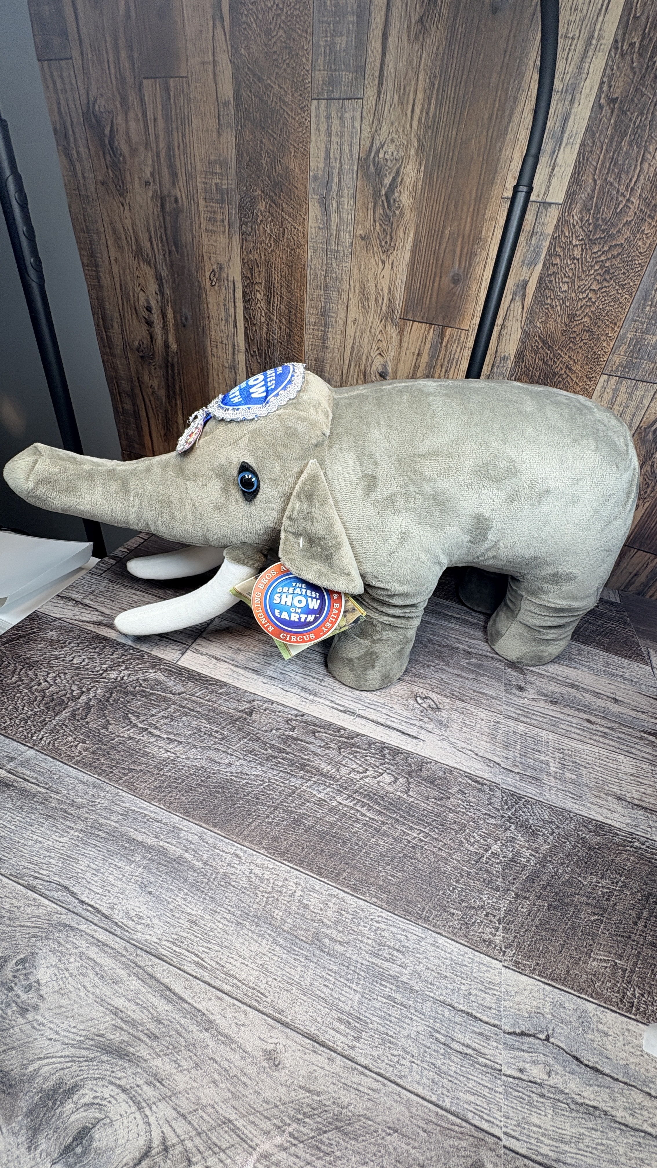 Ringling Bros Barnum & Bailey 144th Anniversary Edition Stuffed Plush Elephant