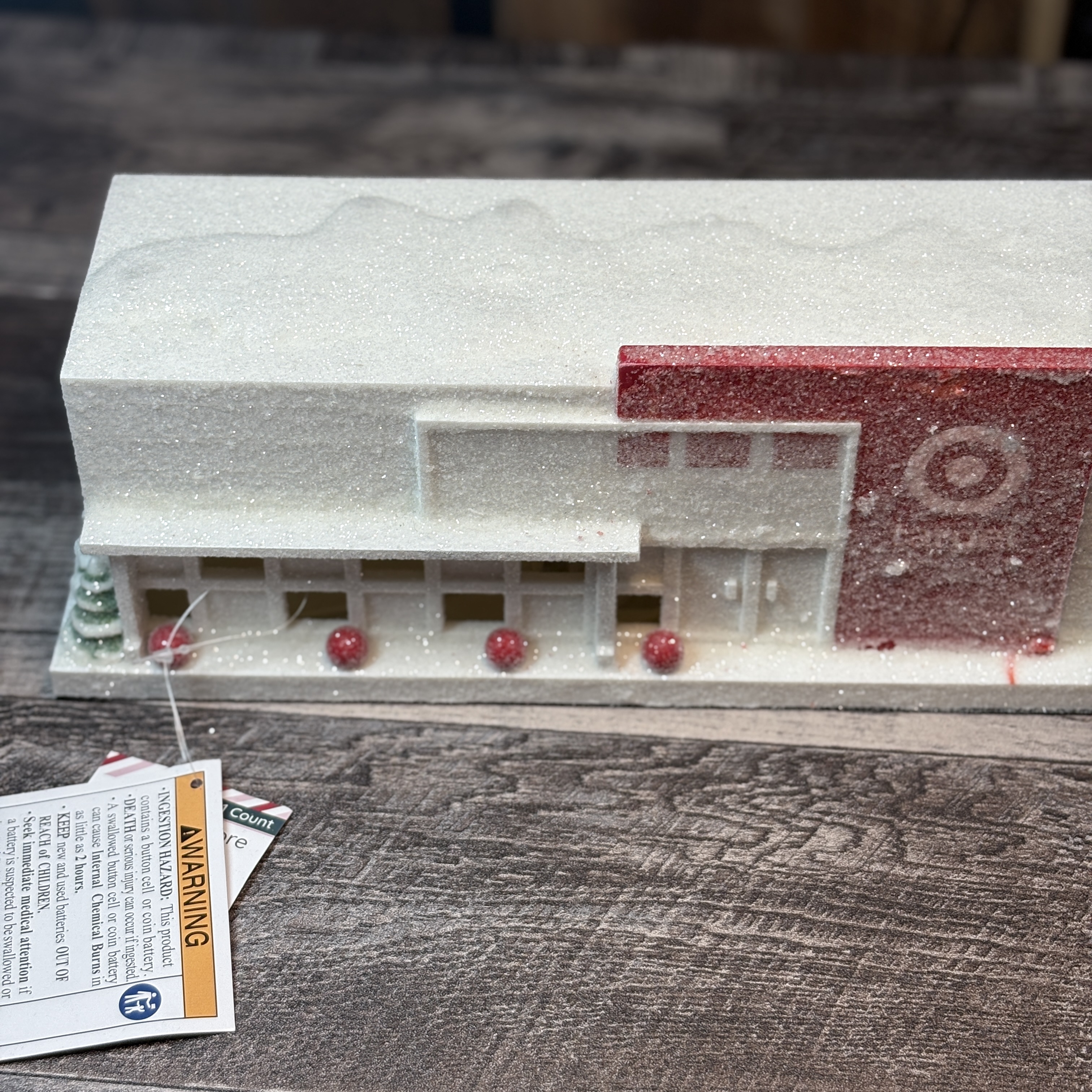 Target Store Holiday Light-Up Display Building – Rare Collectible Christmas Village Piece