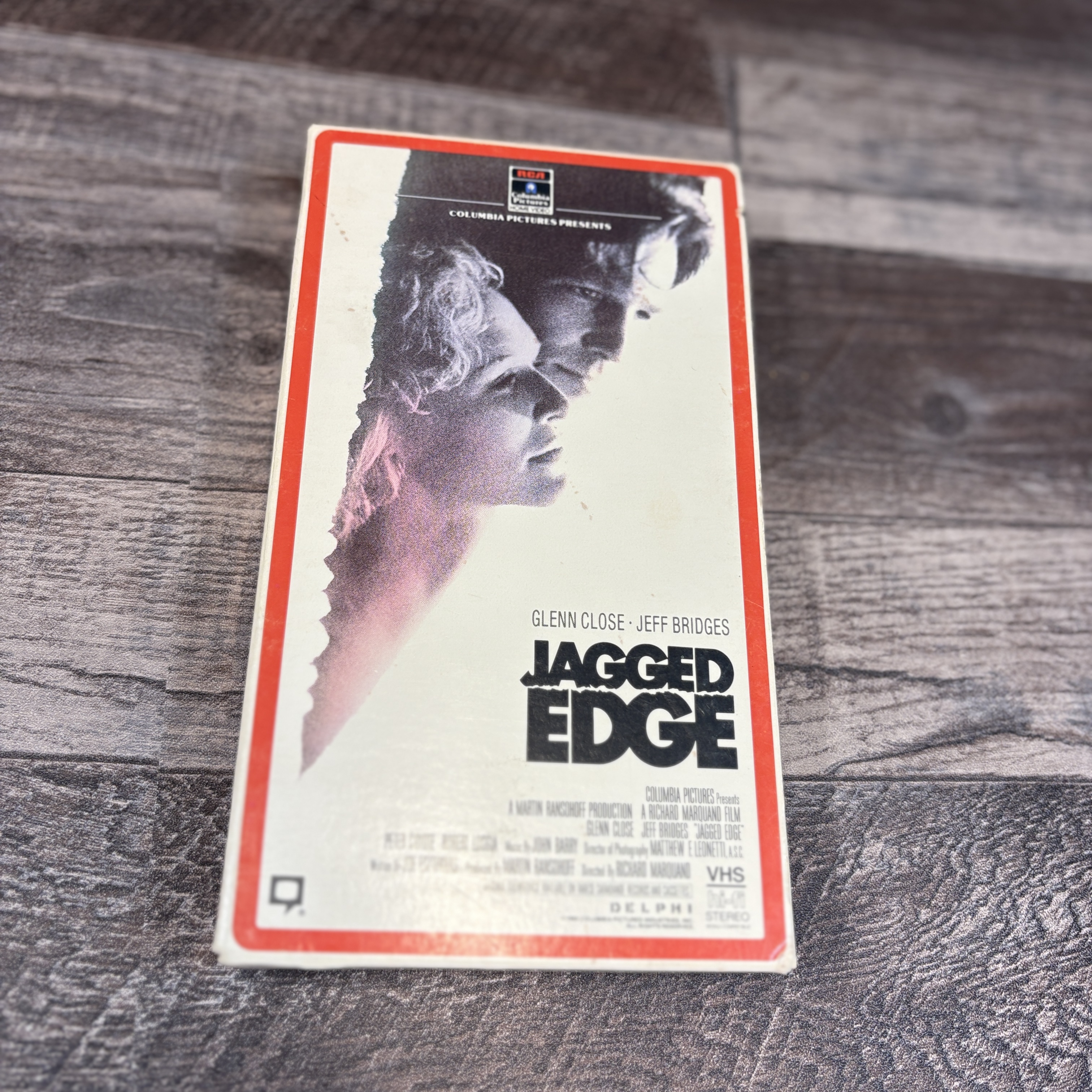 Jagged Edge (VHS, 1986, RCA Side Load) Jeff Bridges, Glenn Close
