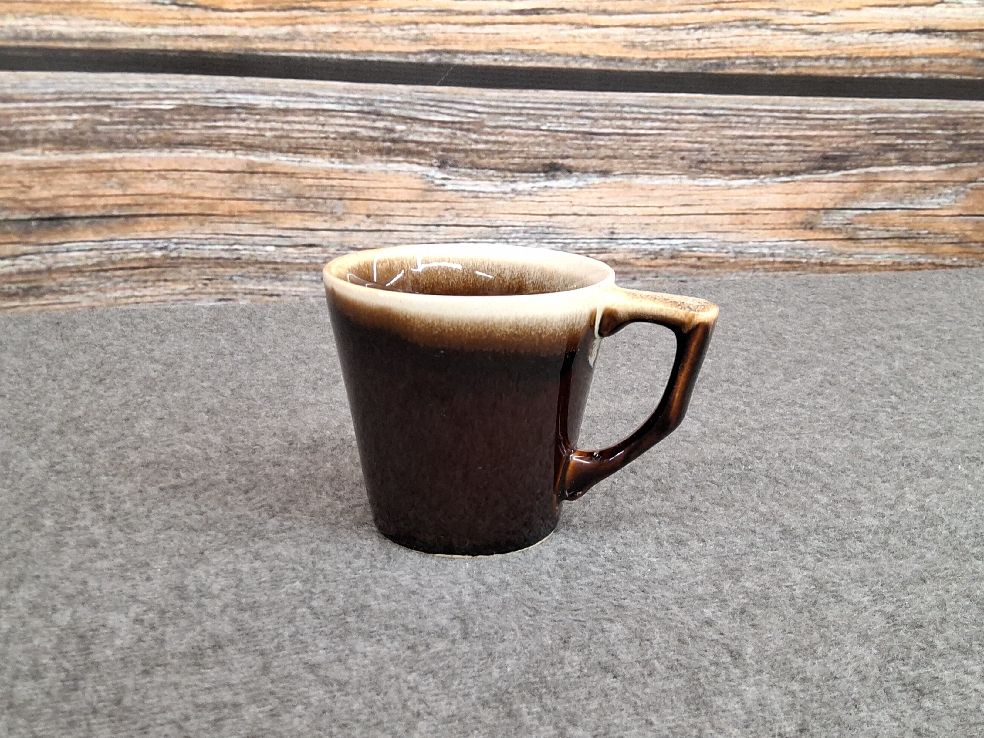 Vintage Pfaltzgraff USA Brown Drip Glaze Coffee Mug