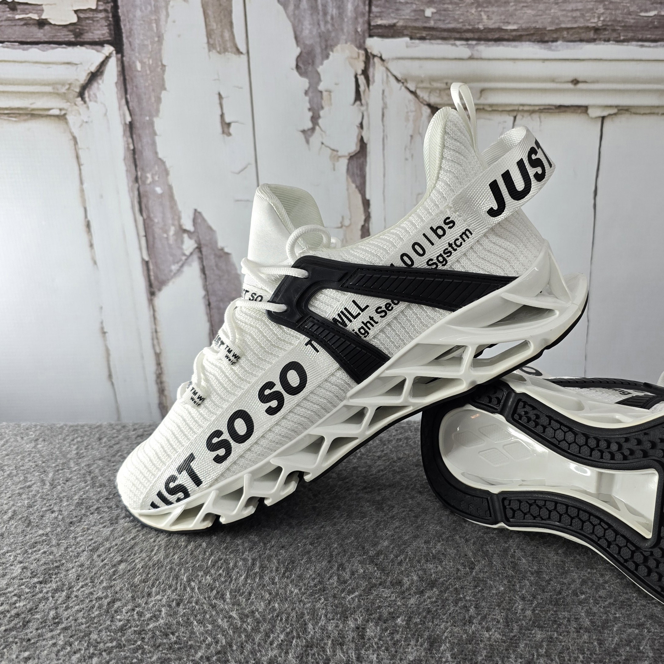 White "Just So So" Fashion Sneakers