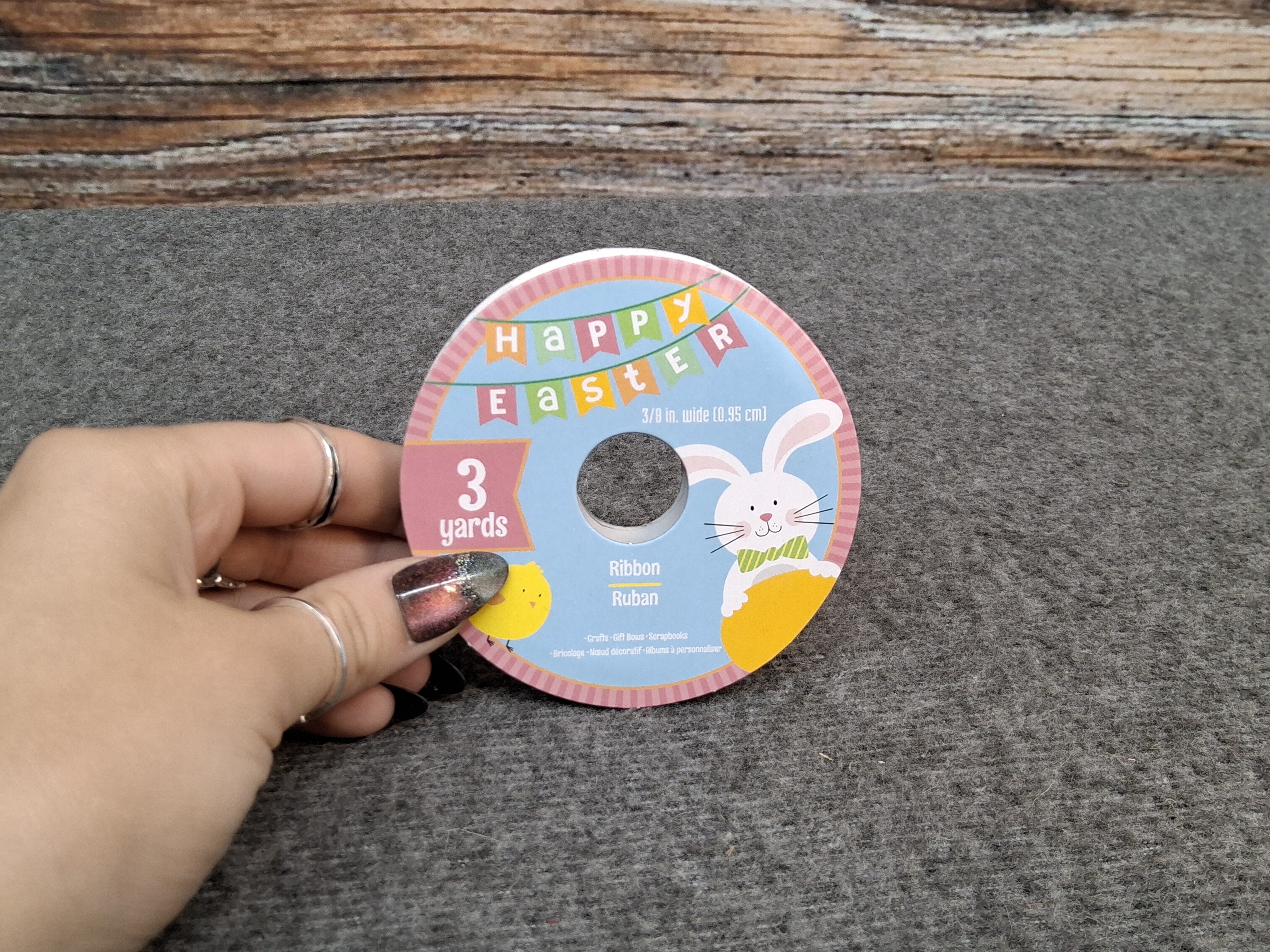 Ribbon Roll – Plaid Print, 3/8in x 3yd