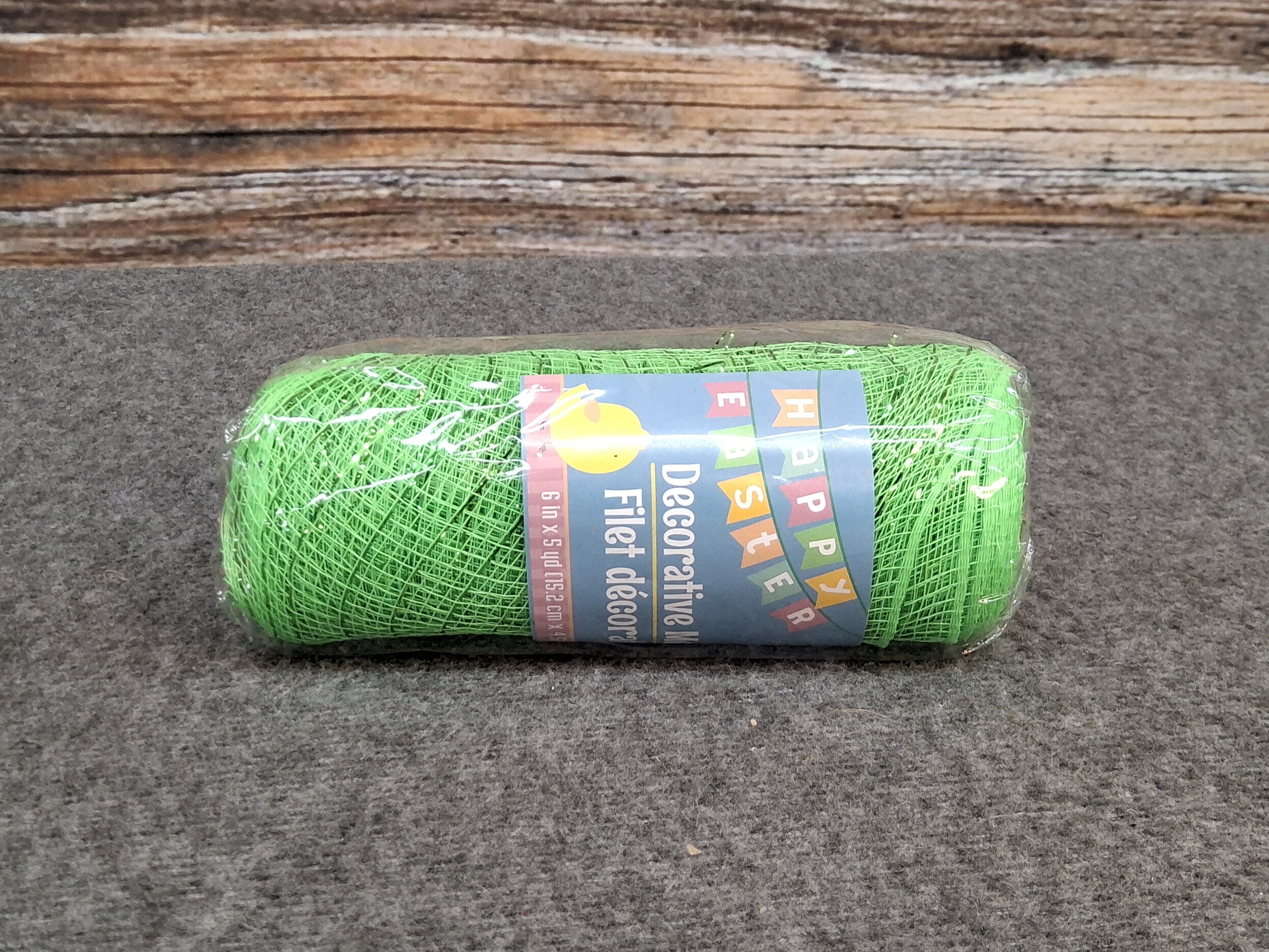 Bright Green Decorative Mesh – 6" x 5yd