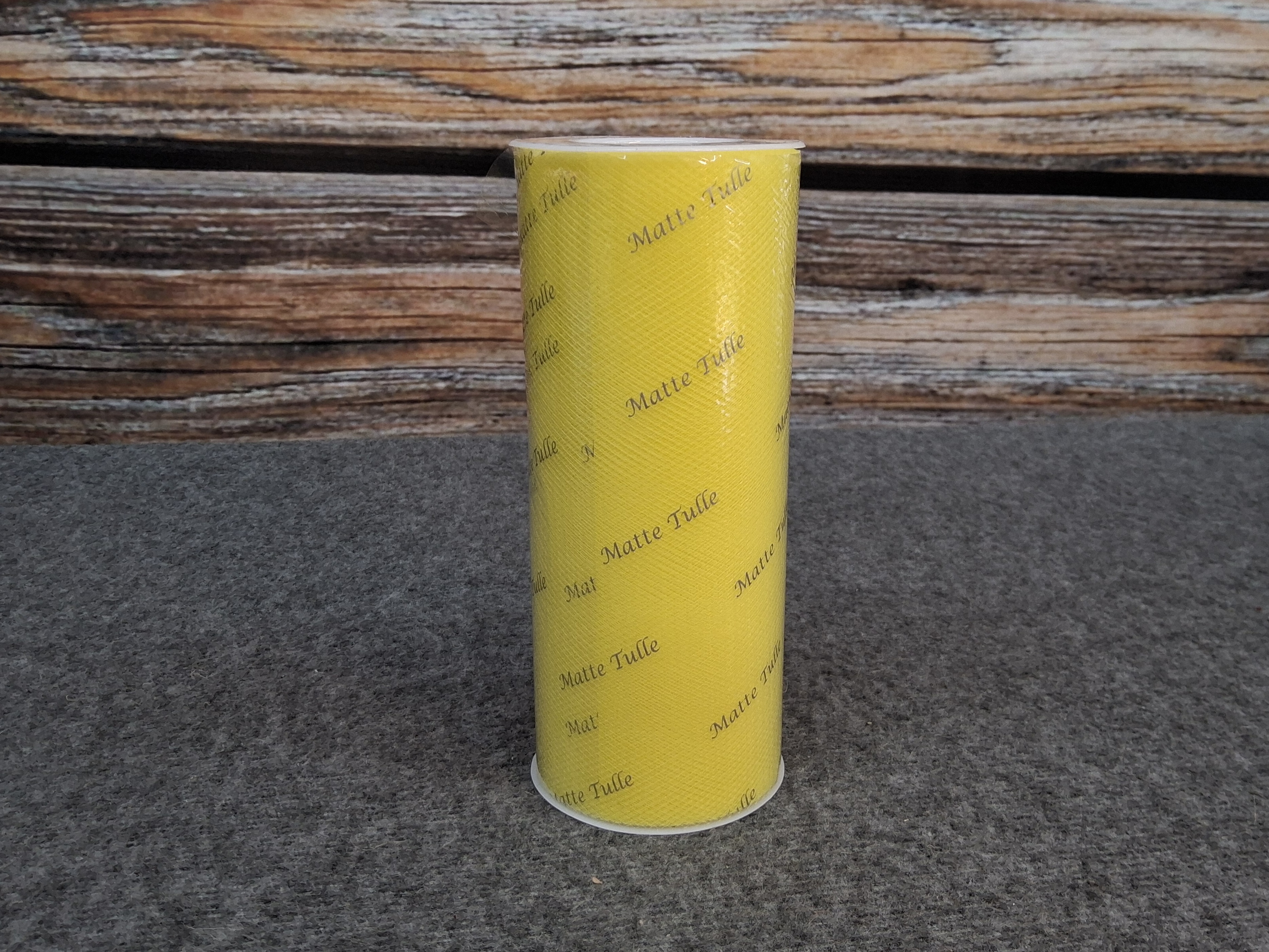Yellow Matte Tulle Roll – 6" x 25yd