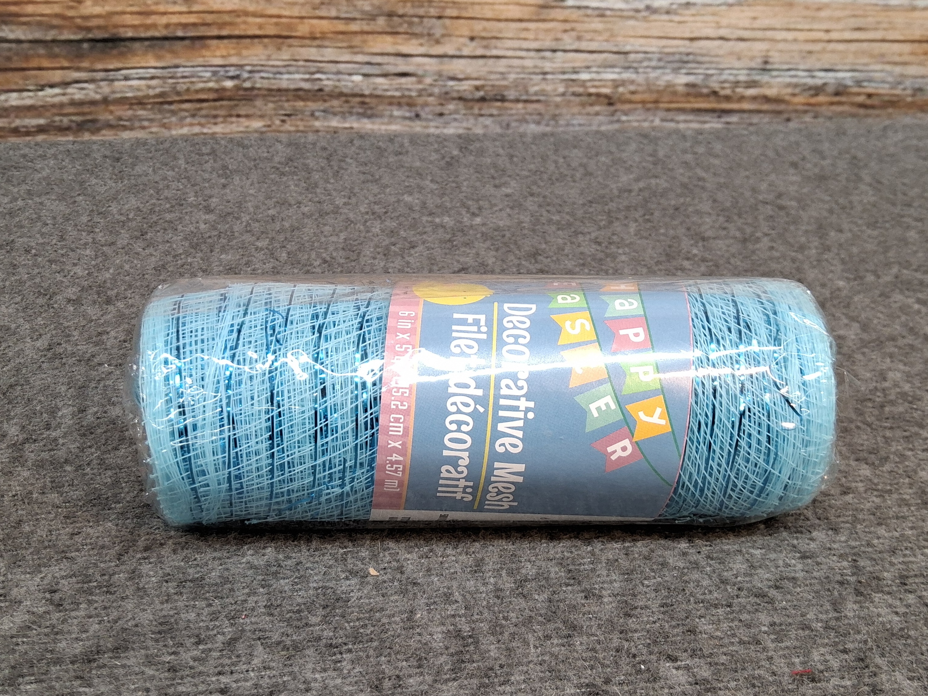 Light Blue Decorative Easter Mesh – 6" x 5yd
