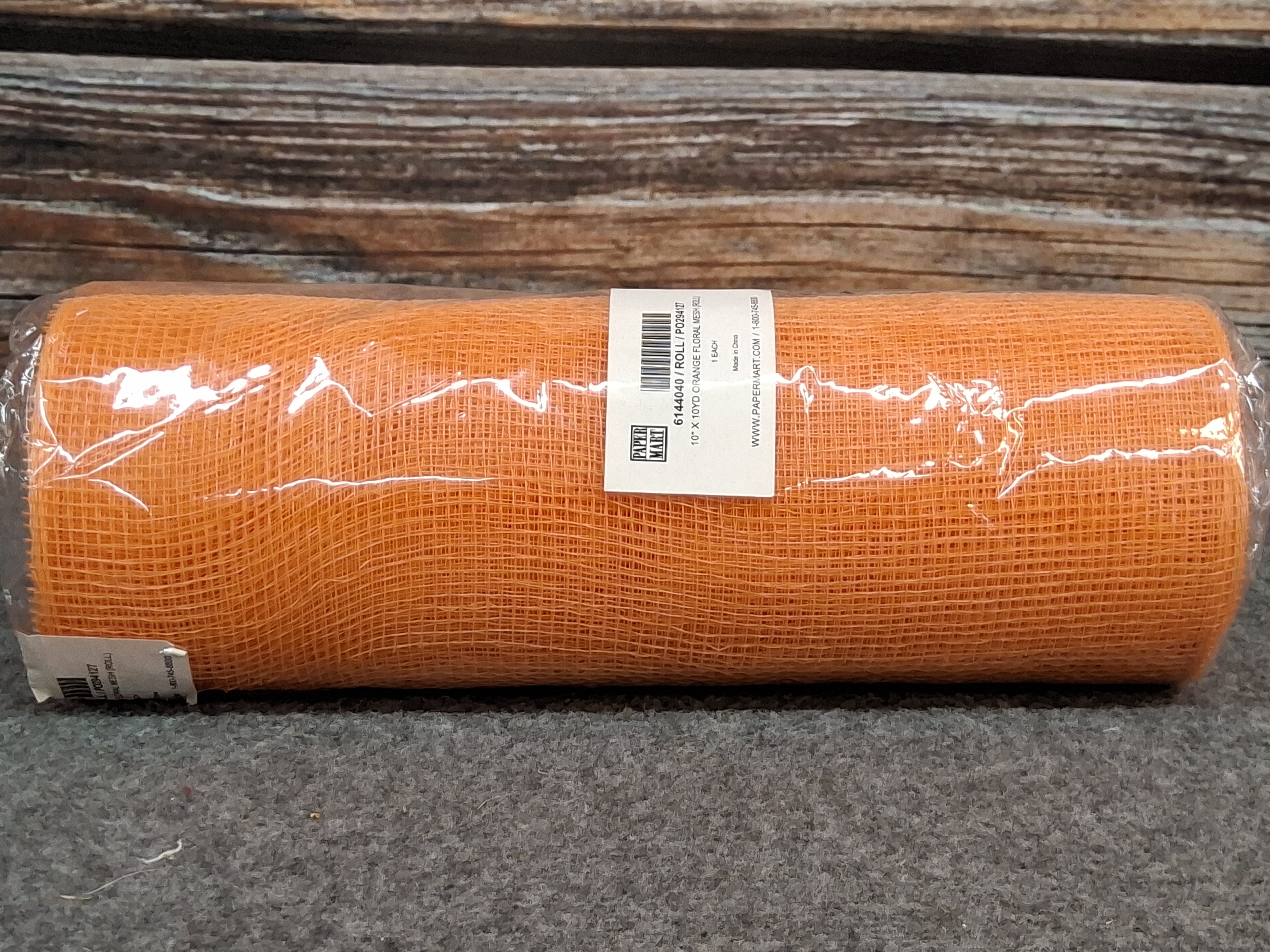 Paper Mart Orange Mesh