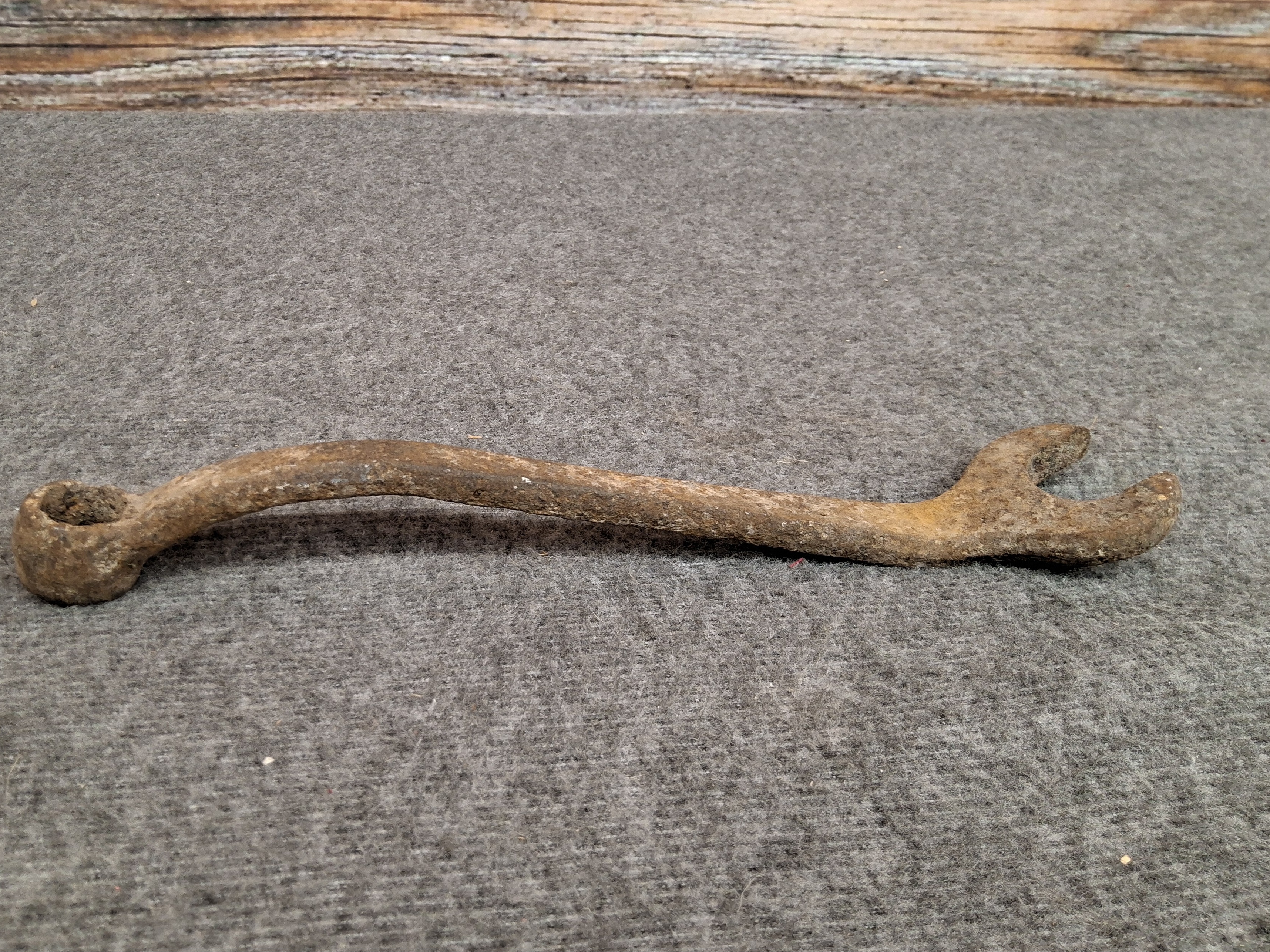 Antique Forged Steel Offset Combination Wrench