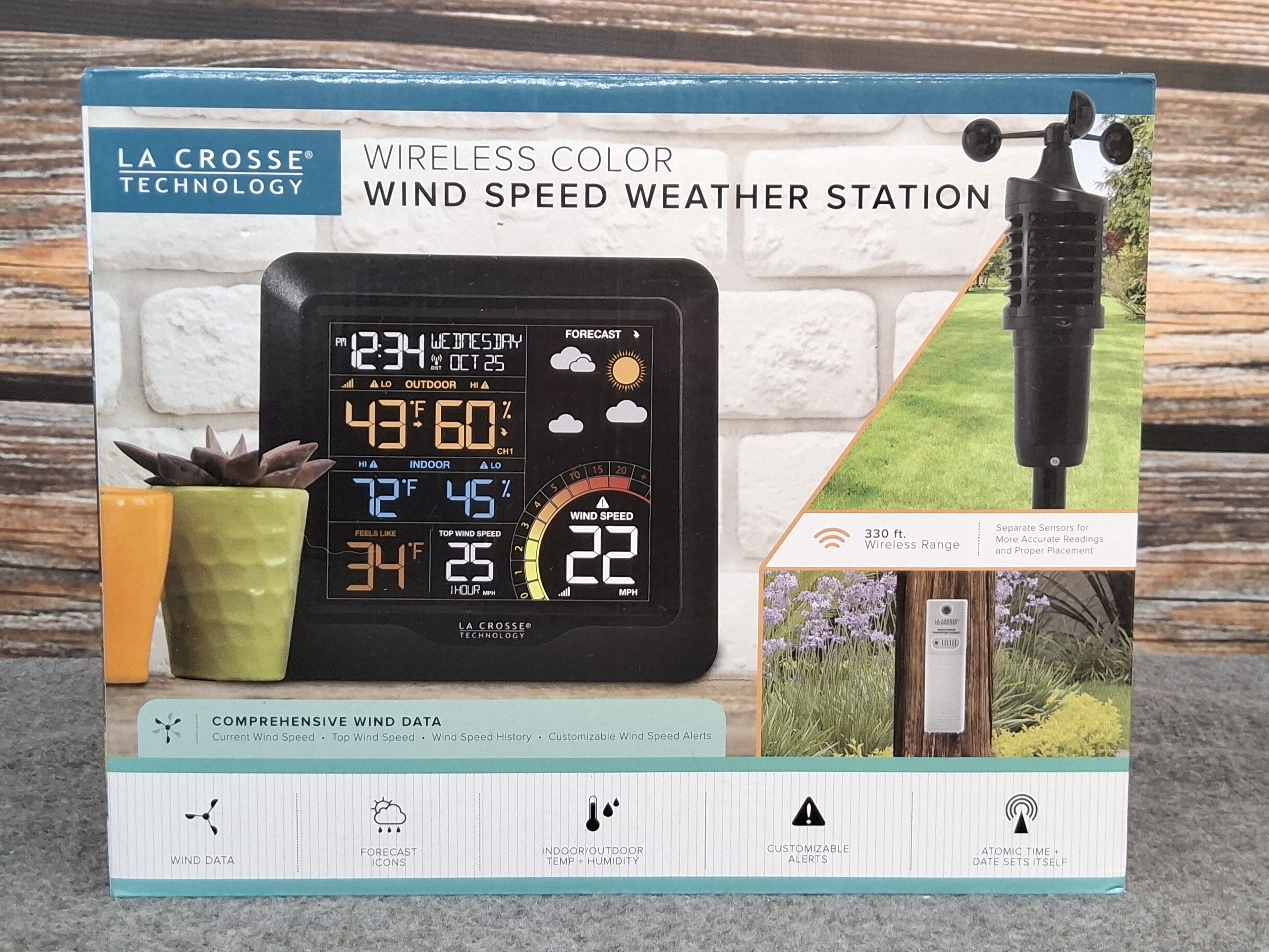 La Crosse Wireless Color Wind Speed Weather Station – Model 327-1417