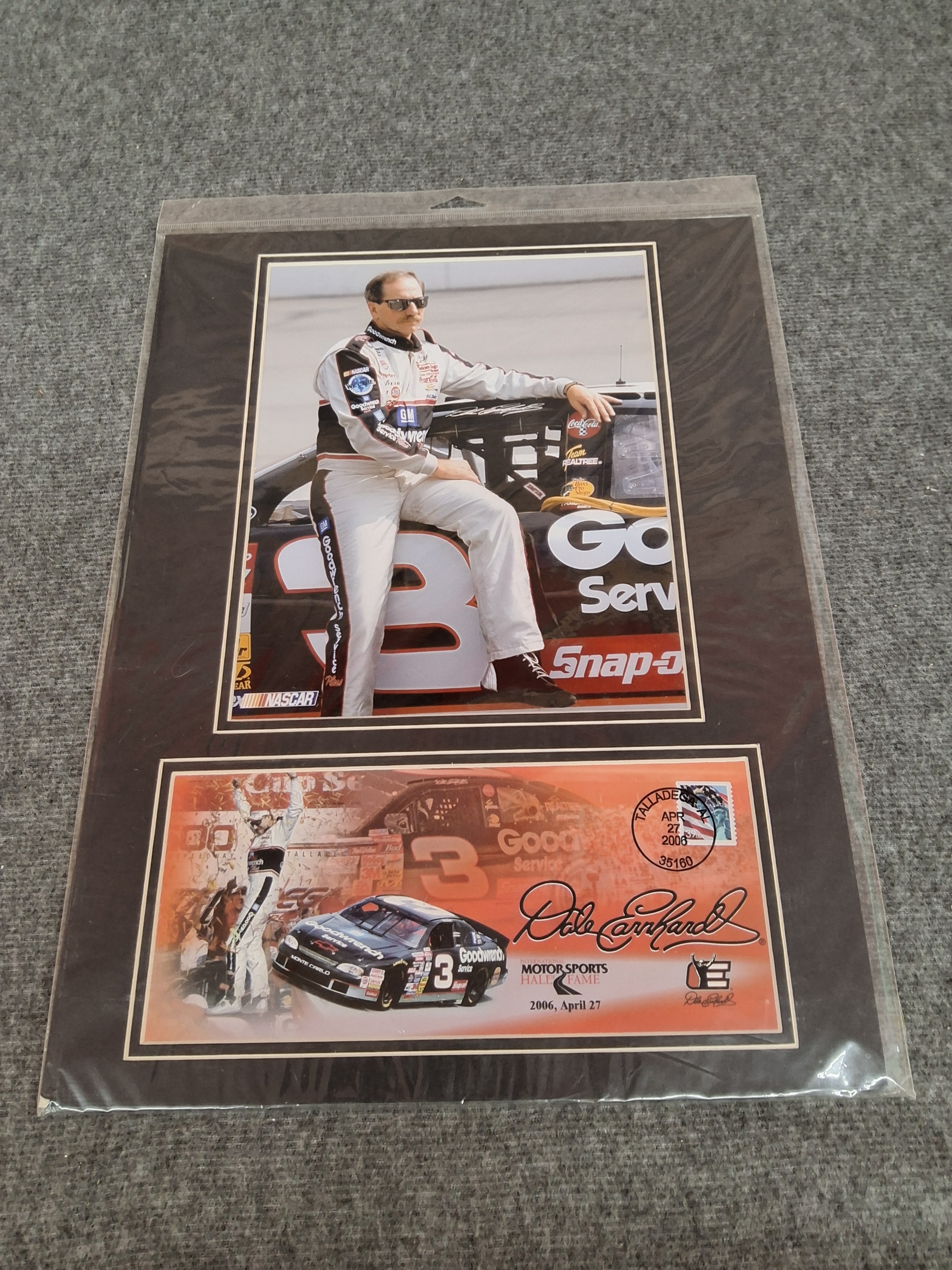 Dale Earnhardt Sr. Motorsports Hall of Fame Photo Cover Plaque