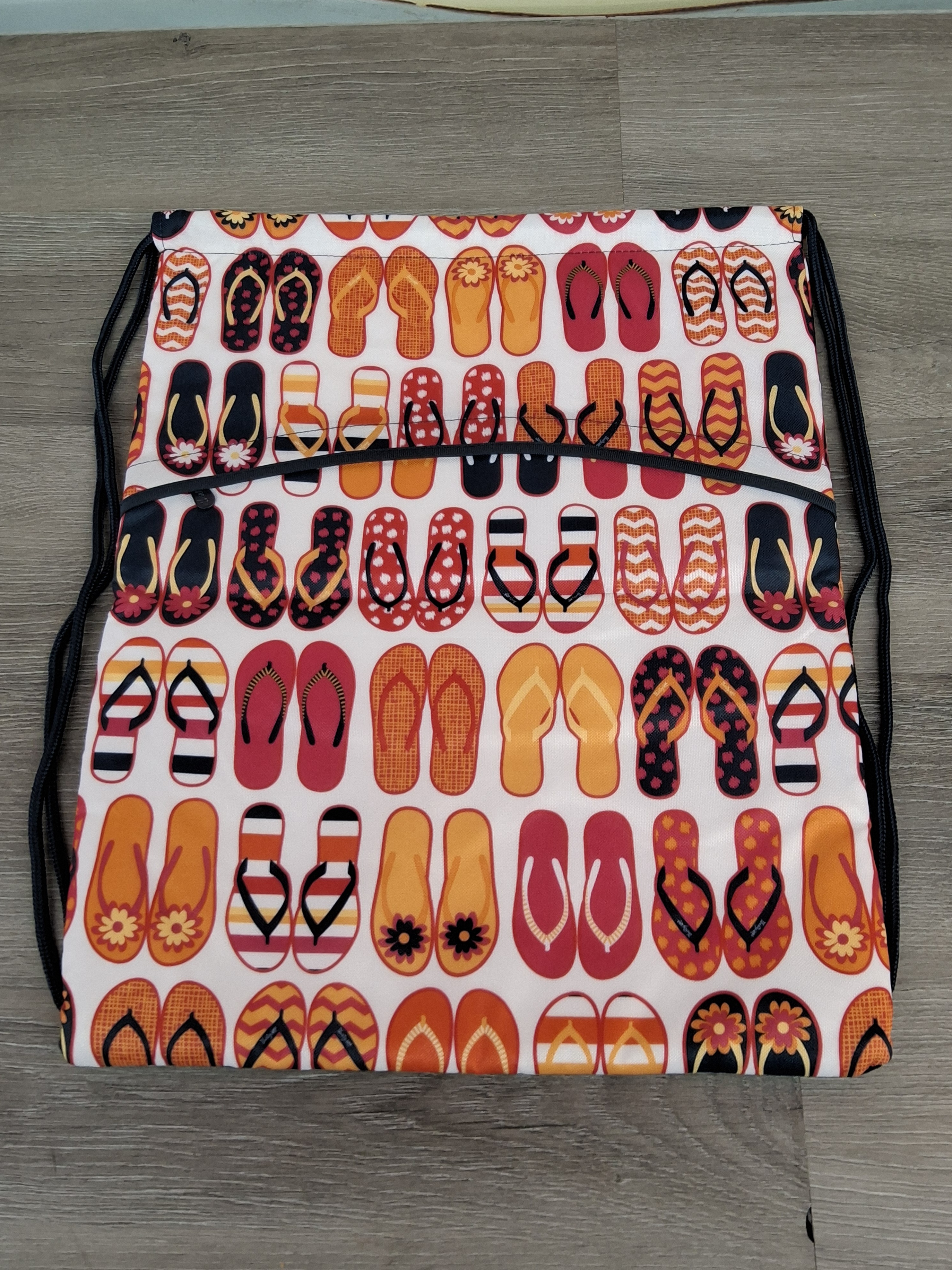 Thirty-One Thermal Cinch Sac – Flip Flop Print