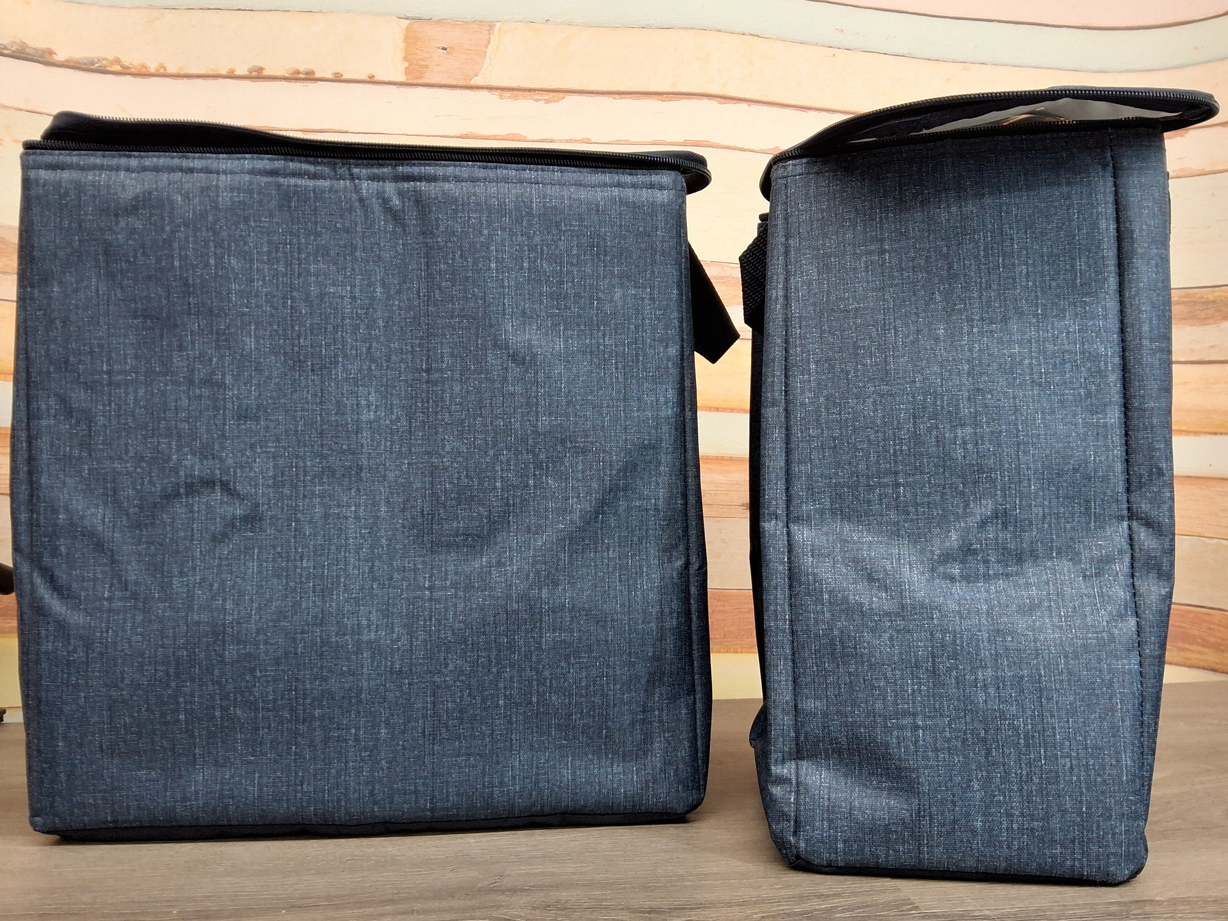 Thirty-One Thermal Grocery Tote Set – Denim Blue (2 Bags)