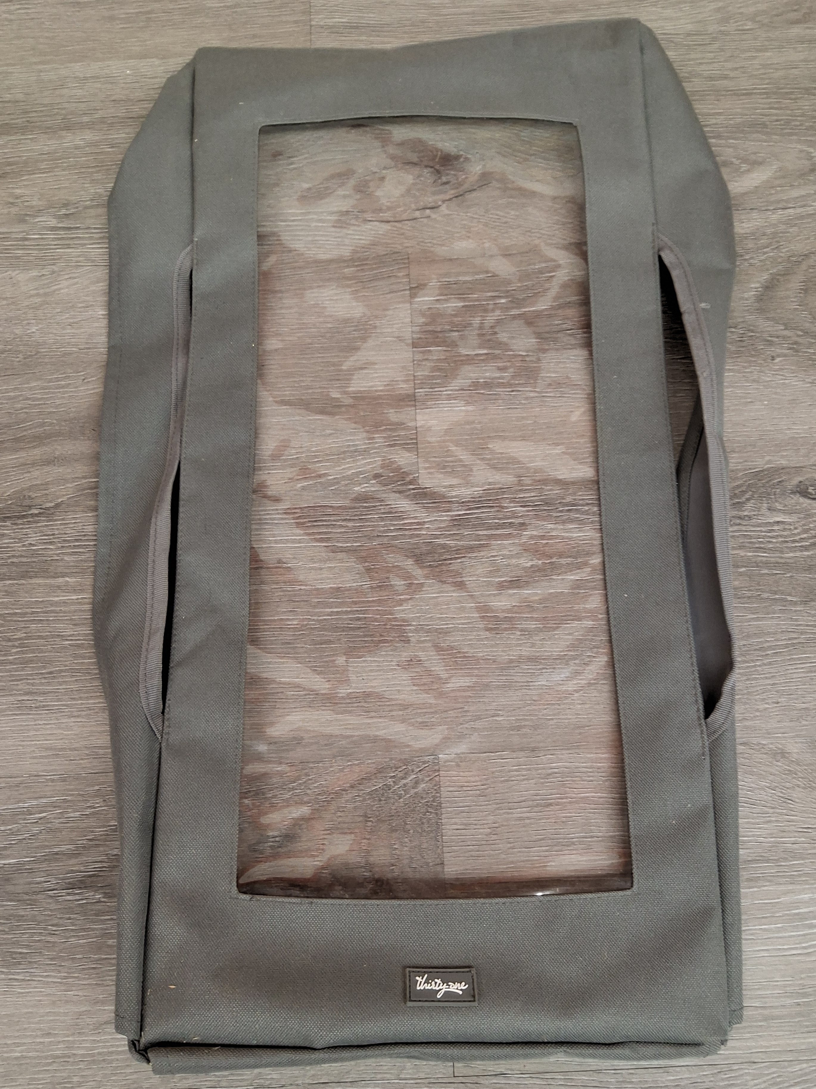 Thirty-One Gray Storage Tote Lid with Clear Window