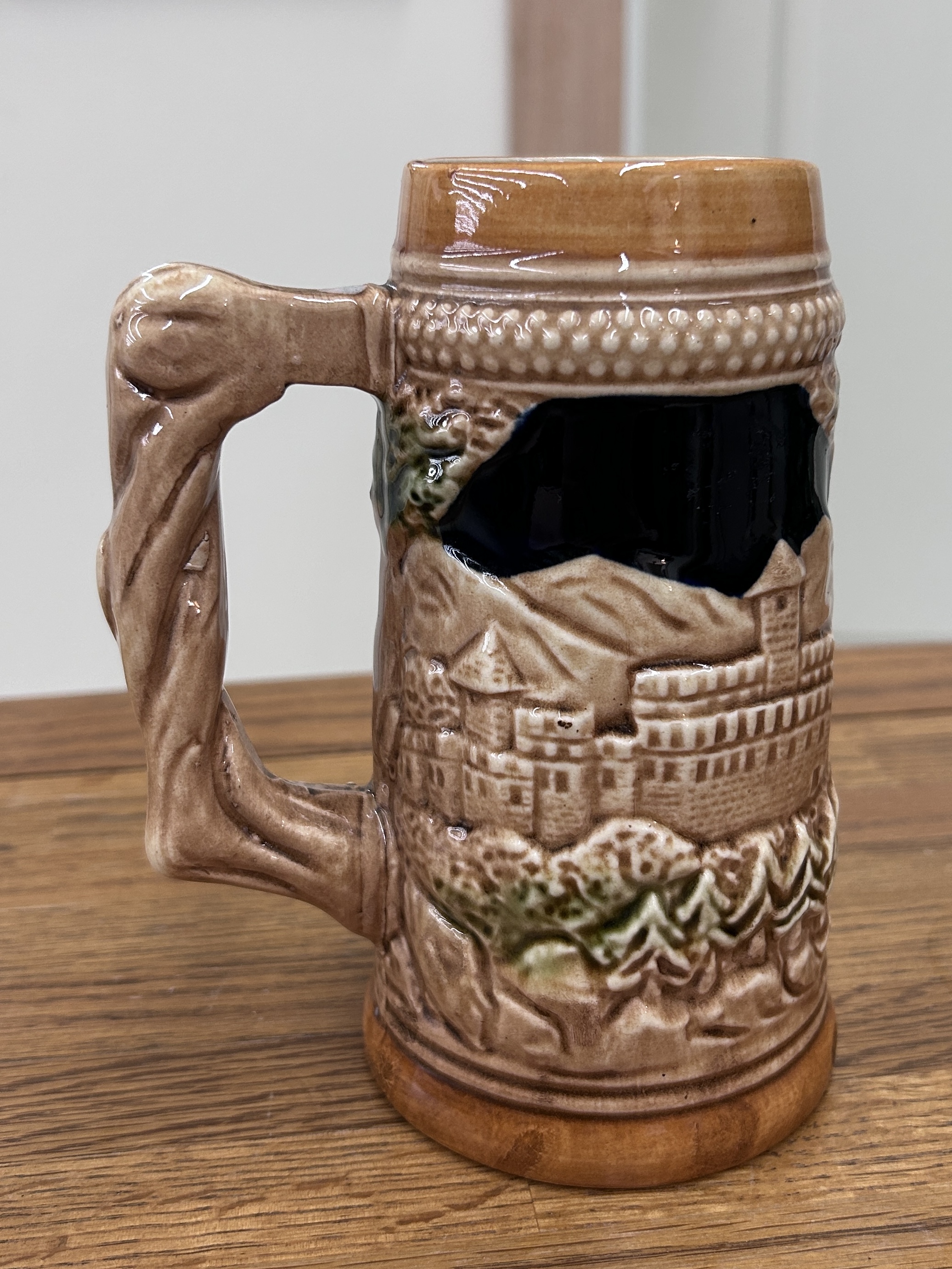 Vintage German Ceramic Beer Stein Mug
