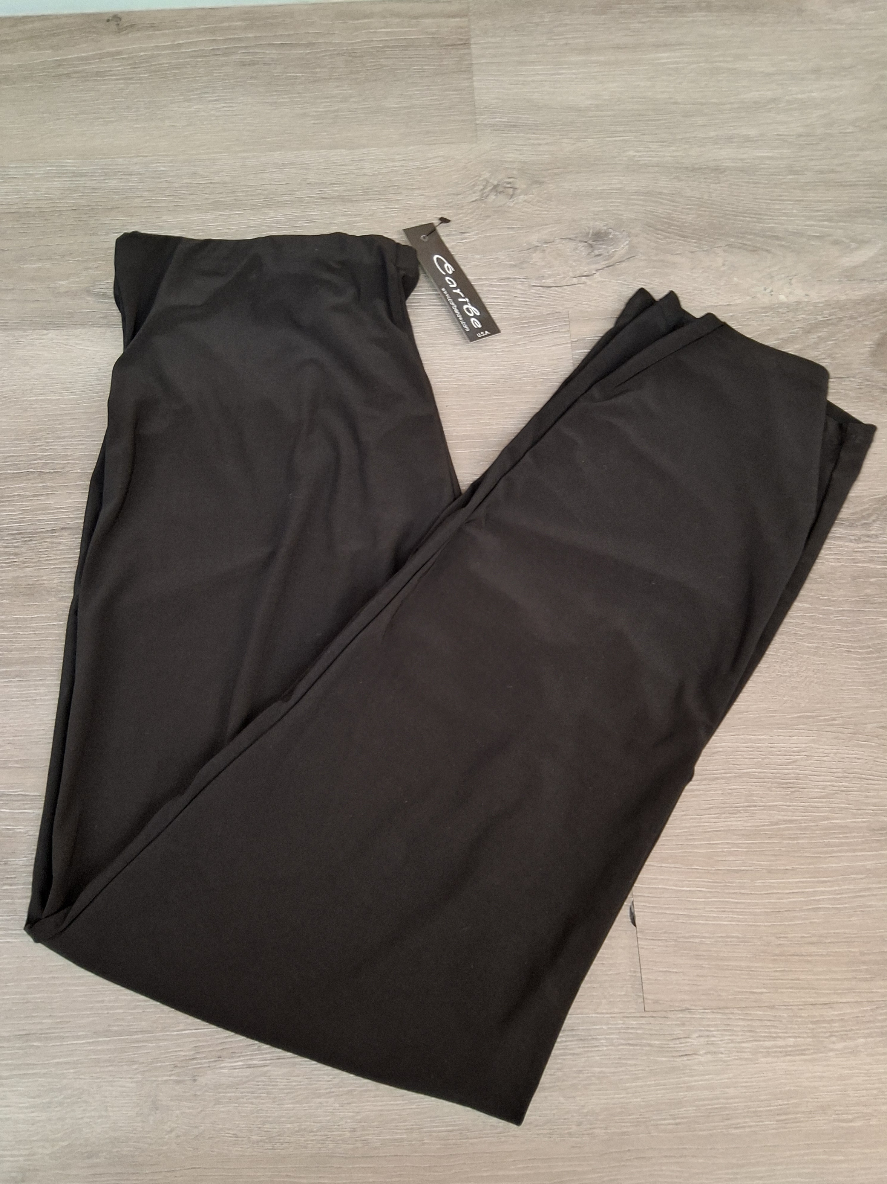 Caribe Fashion Black Pull-On Pants Women’s Size M