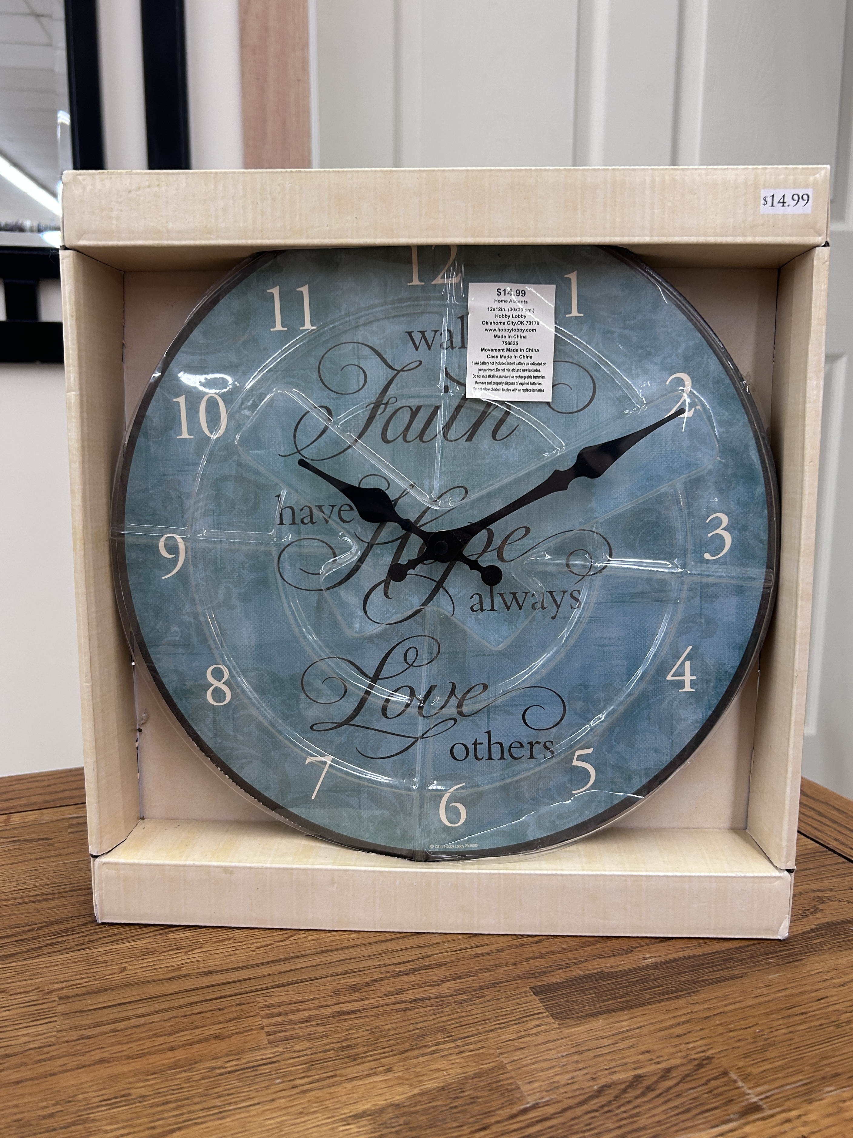 Hobby Lobby Wall Clock