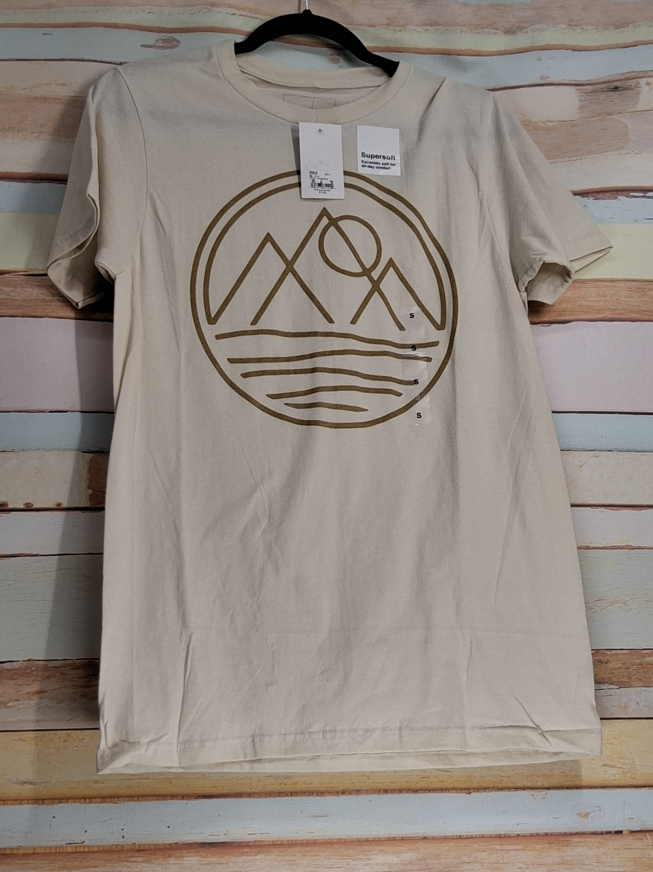 Sonoma Supersoft Graphic Tee Mountain Sun Design Small