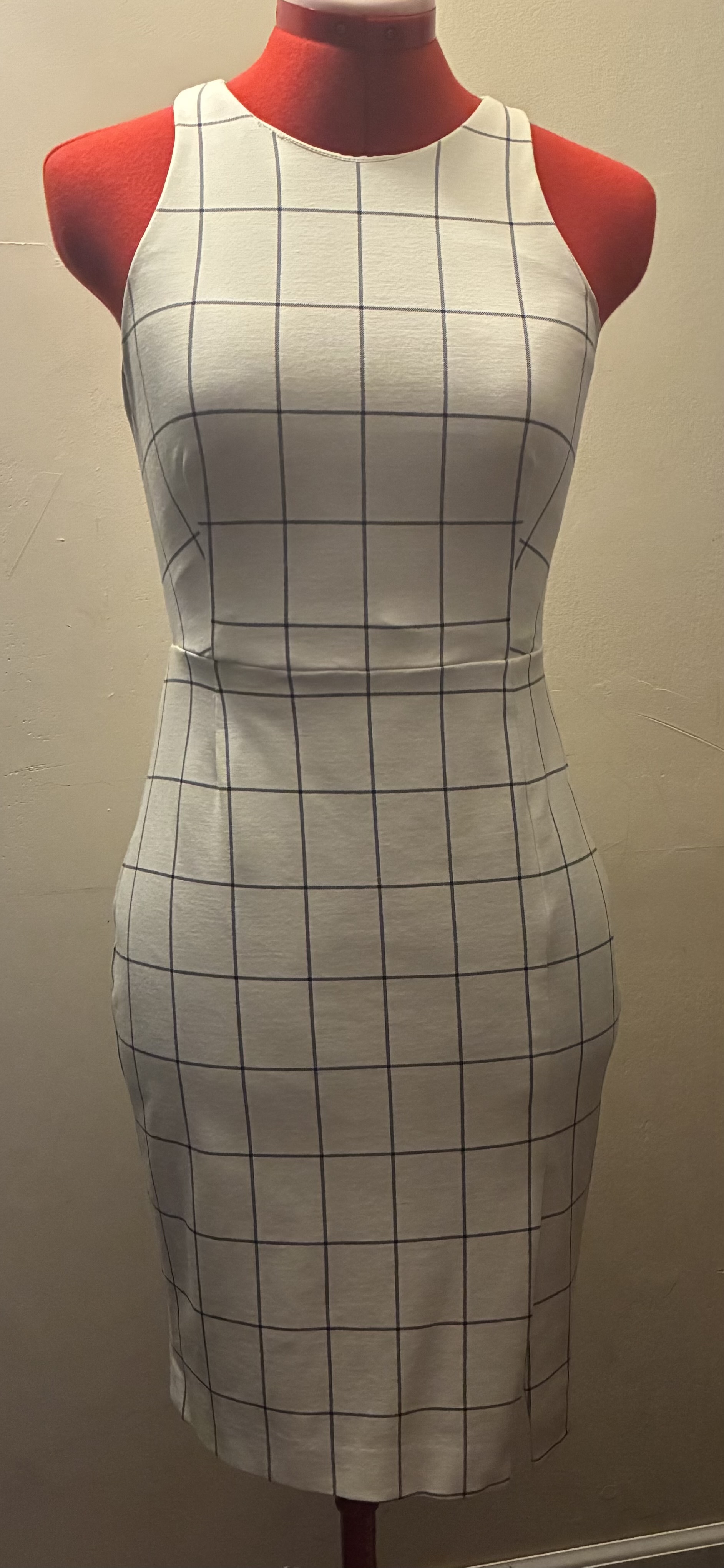 Banana  Republic windowpane sleeveless dress,size 0