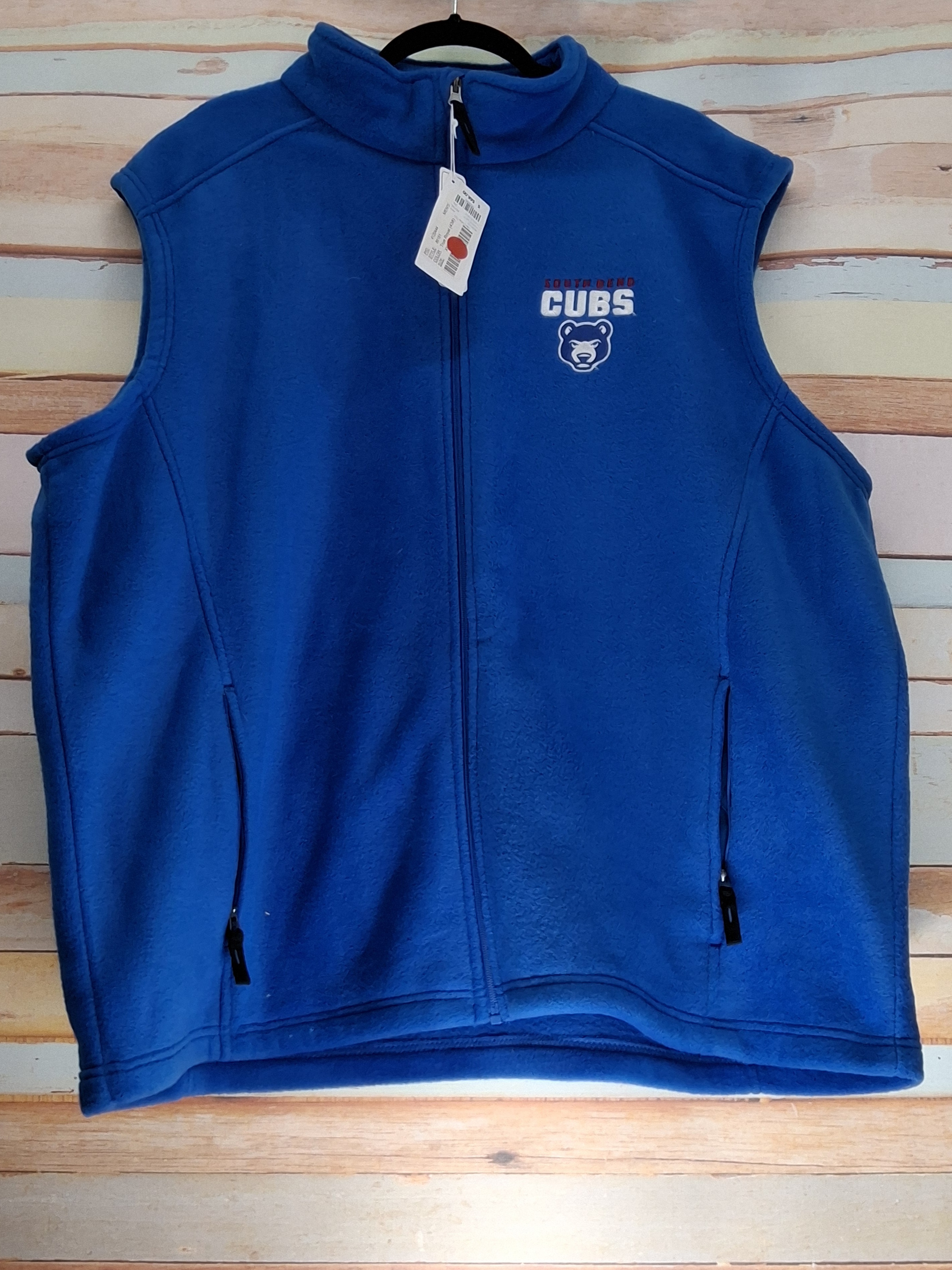 South Bend Cubs Core 365 Royal Blue Fleece Vest XXL NWT