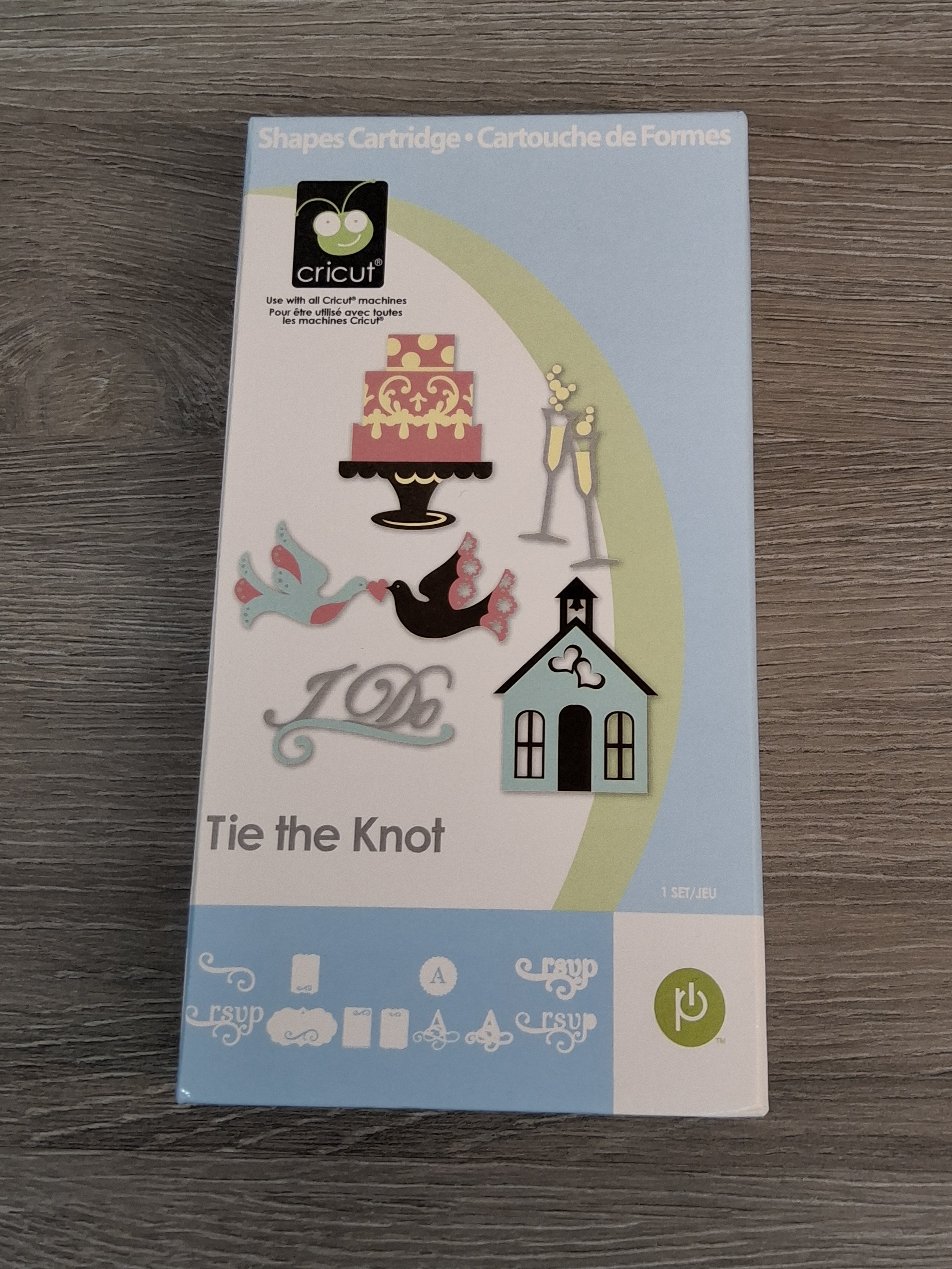 Cricut Tie the Knot Cartridge w/ Booklet & Overlay – Wedding Shapes