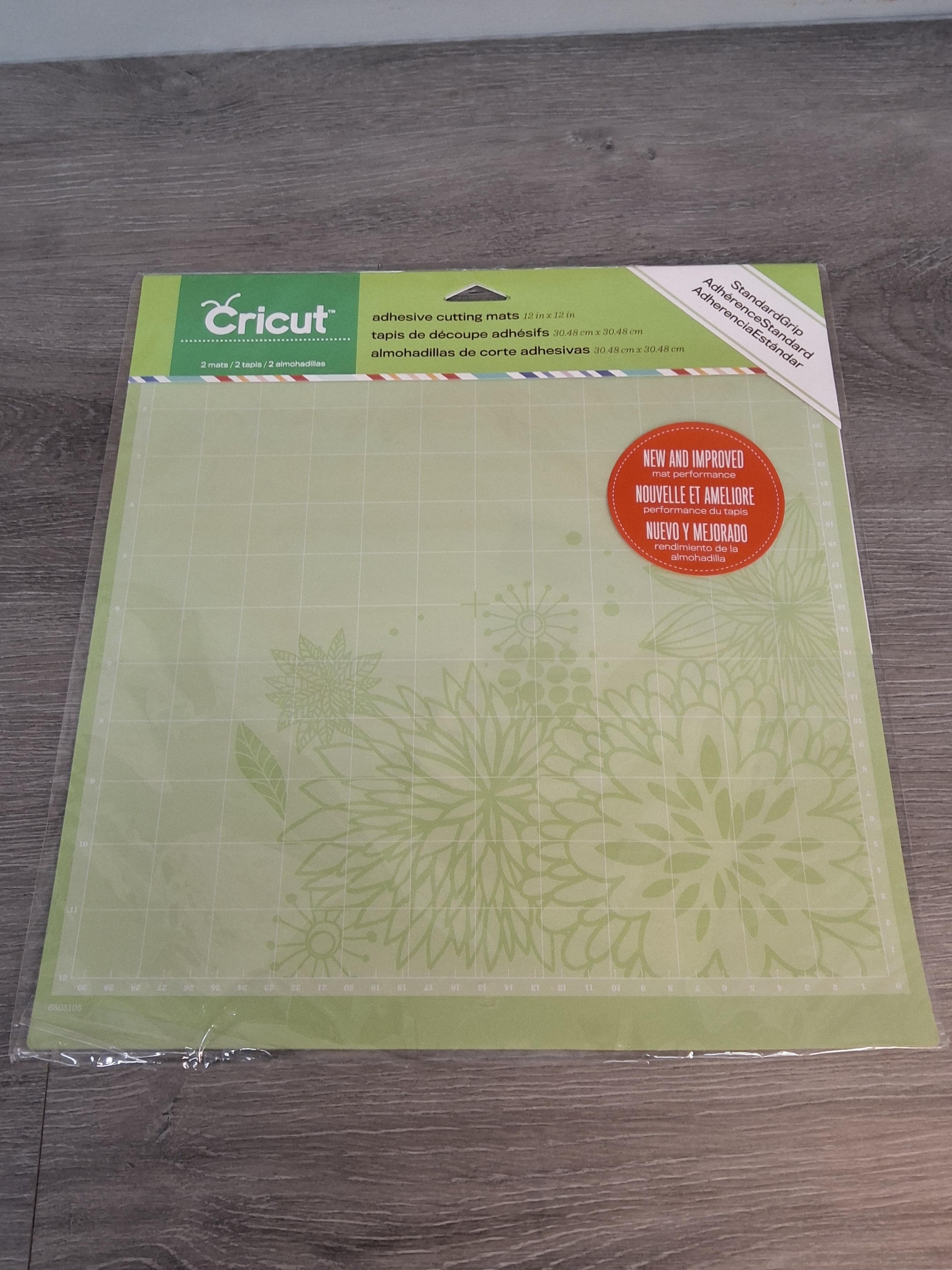 Cricut 12"x12" StandardGrip Adhesive Cutting Mats – 2 Pack (Sealed)