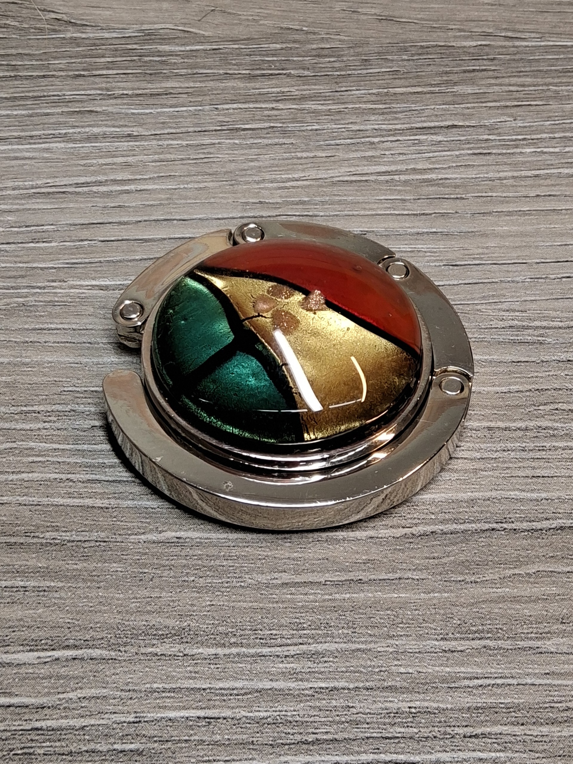 Foldable Guyanese Flag Purse Hook