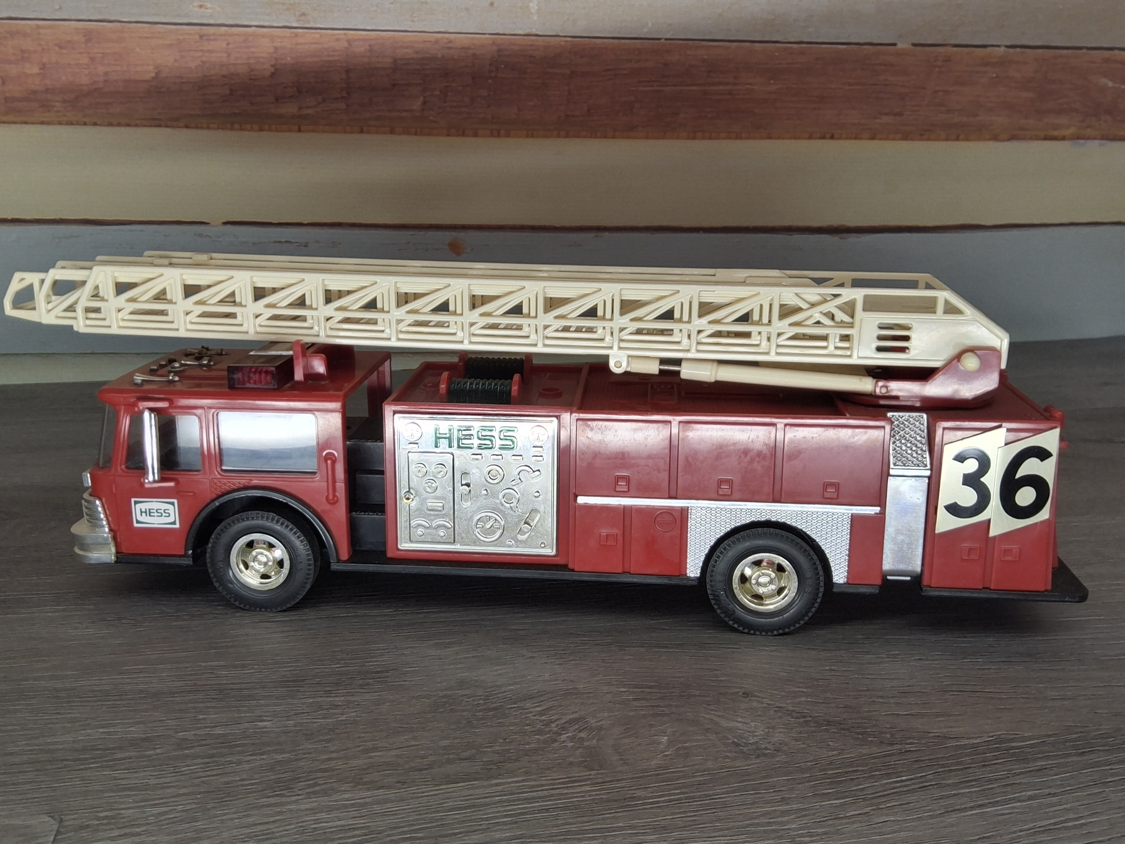 Clayworks by Blue Sky Fire Truck Figurine with Dalmatian