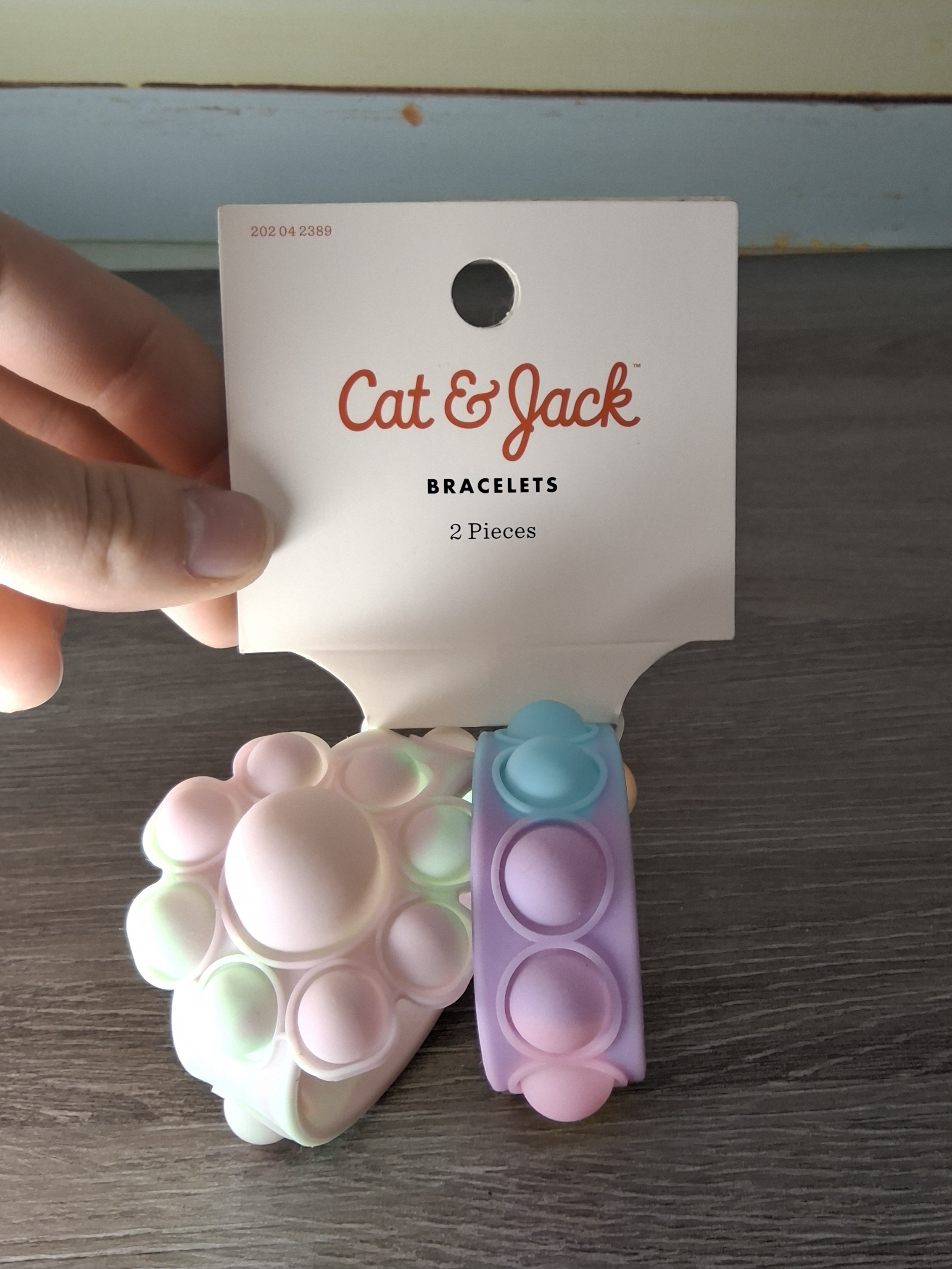 Cat & Jack Pop-It Silicone Bracelets (2-Pack)