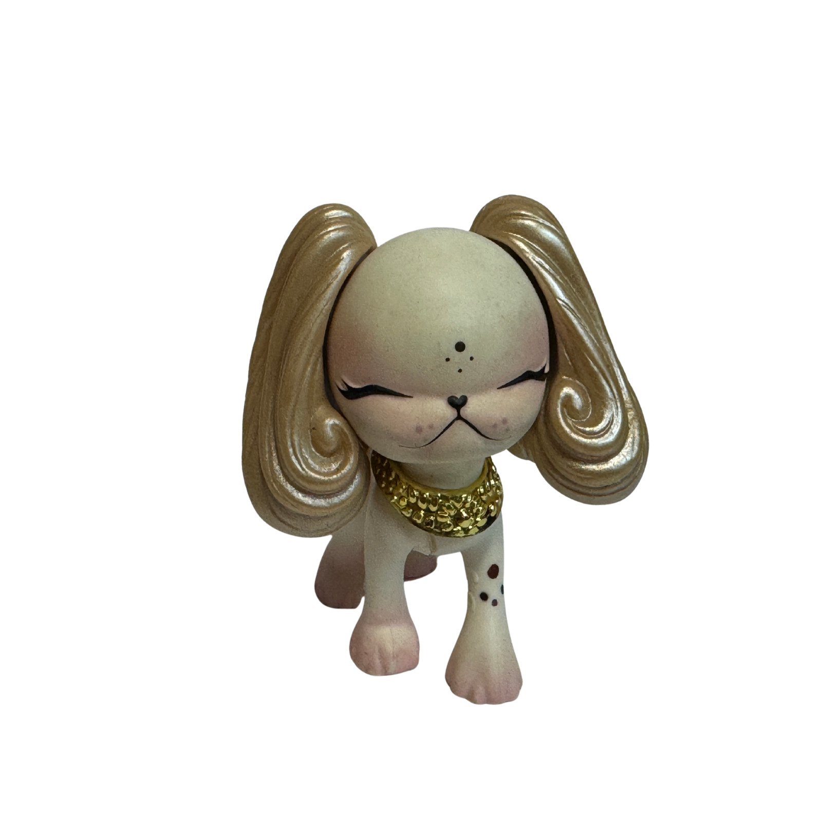 Rare Pinkie Cooper “Lil Pinkie” Beverly Hills Dog Jet Set Pets Mini Figurine 3"