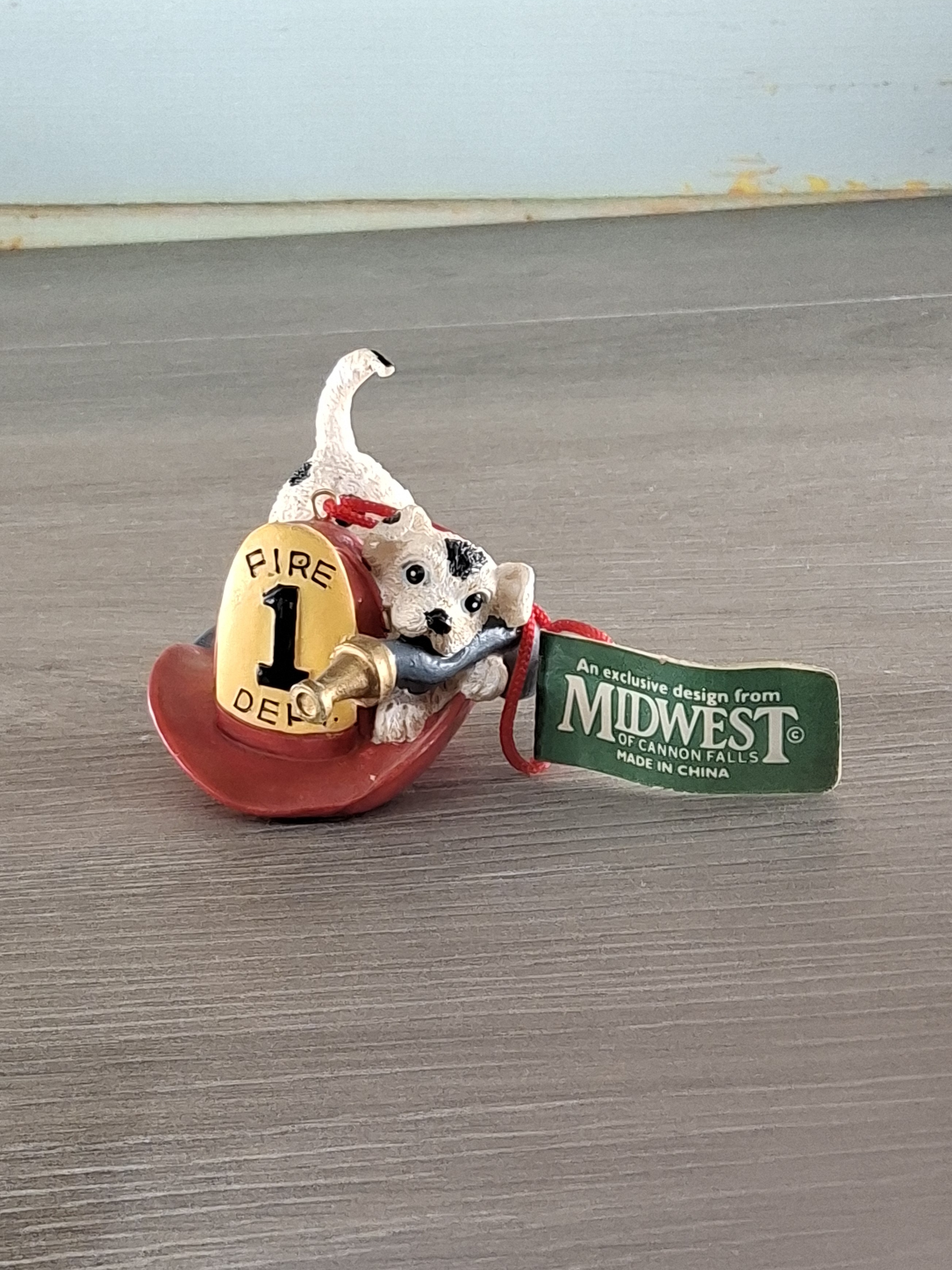 Midwest of Cannon Falls Dalmatian Firefighter Dog Ornament