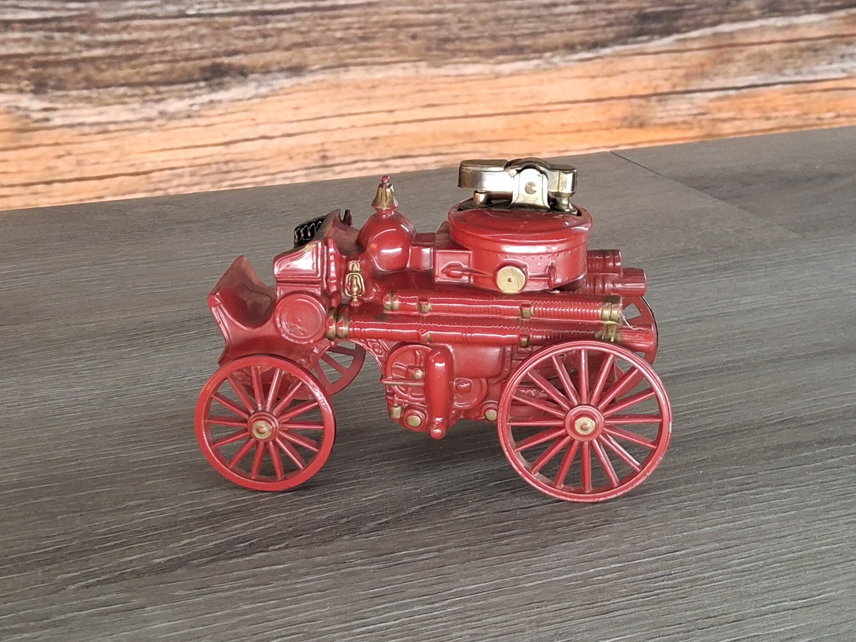 Vintage Amoskeag Steamer Fire Engine Lighter Desk Decor