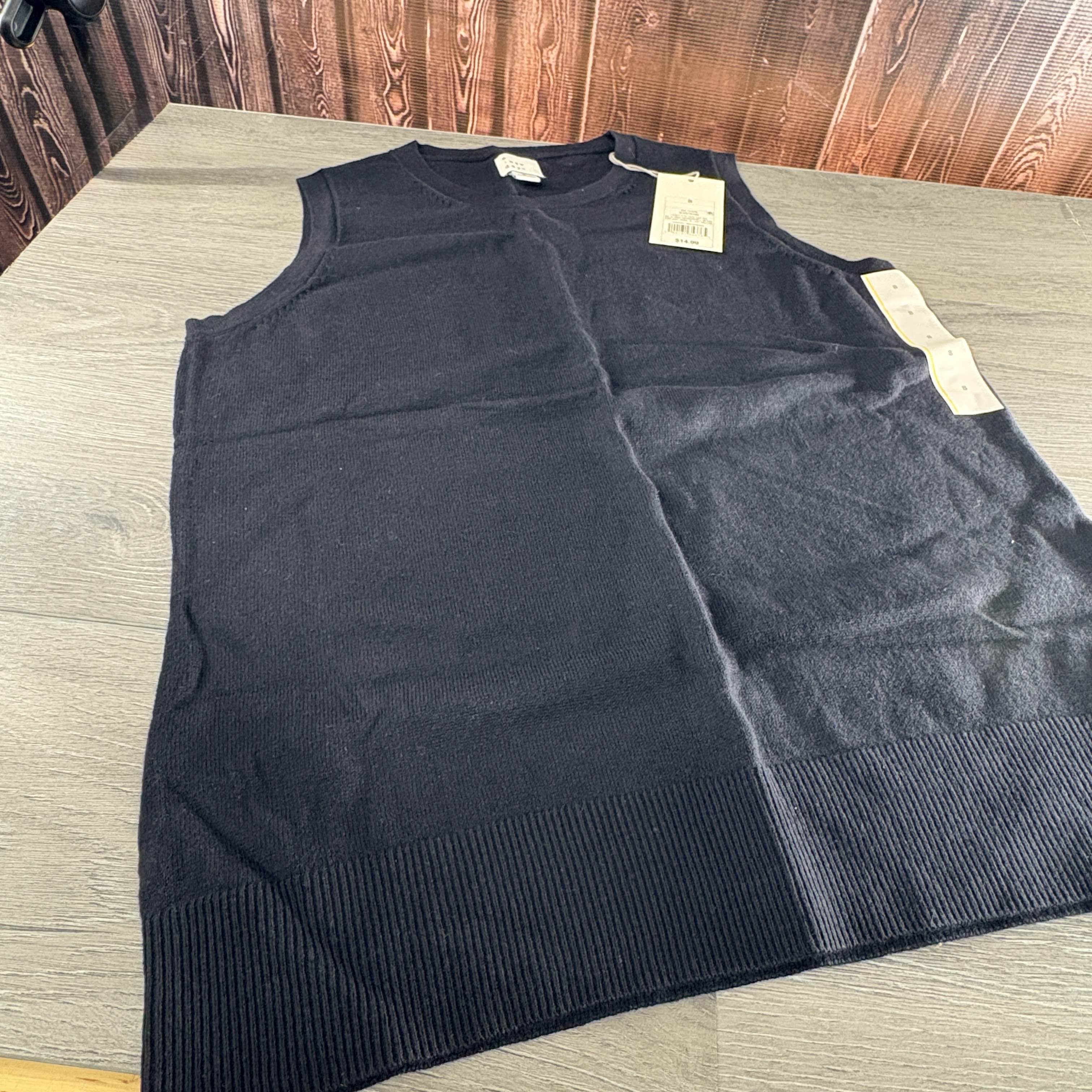 A NewDay Black Knit Sleevless Sweater NWT