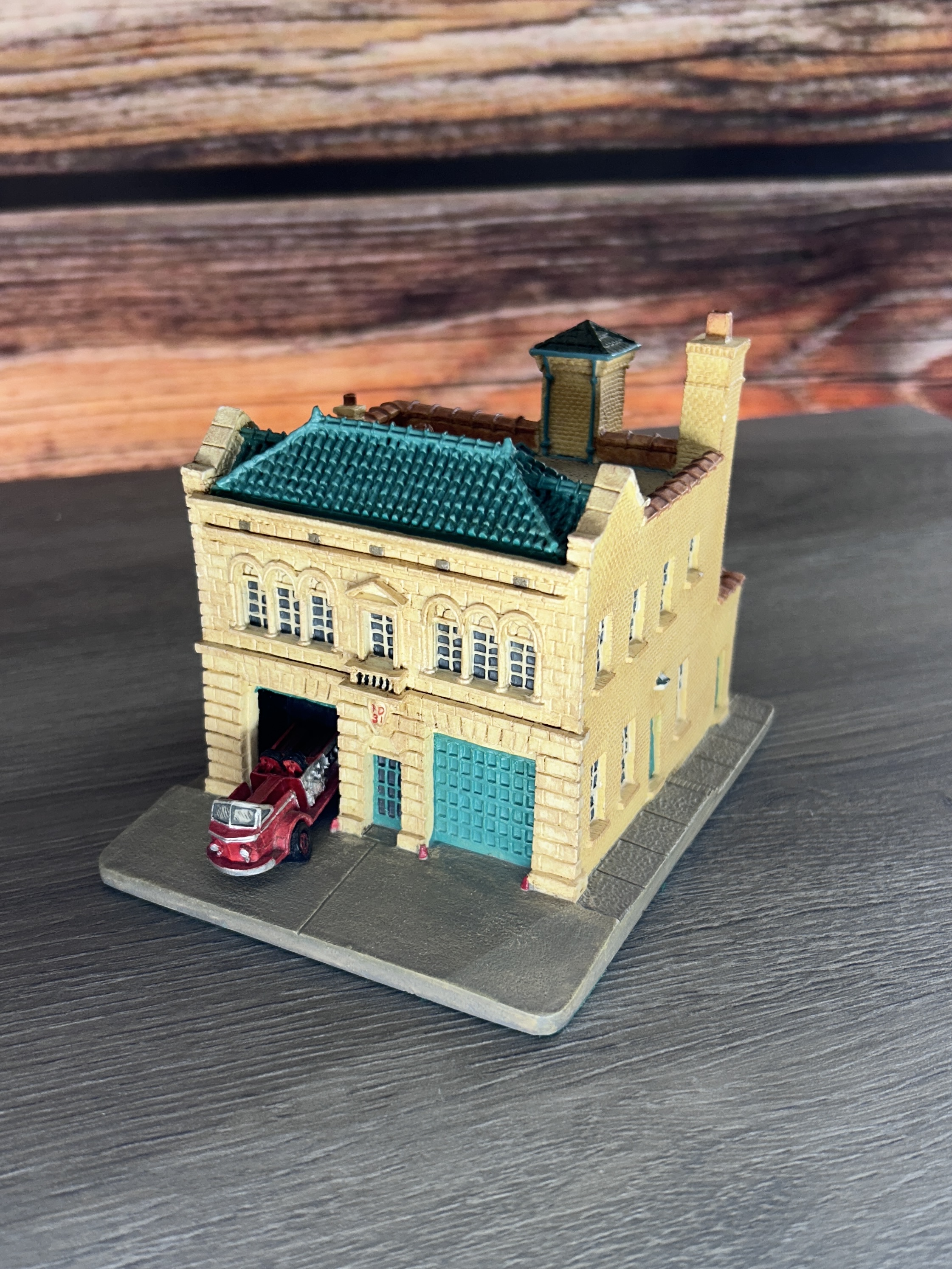 Danbury Mint Kansas City Firehouse Miniature Sculpture