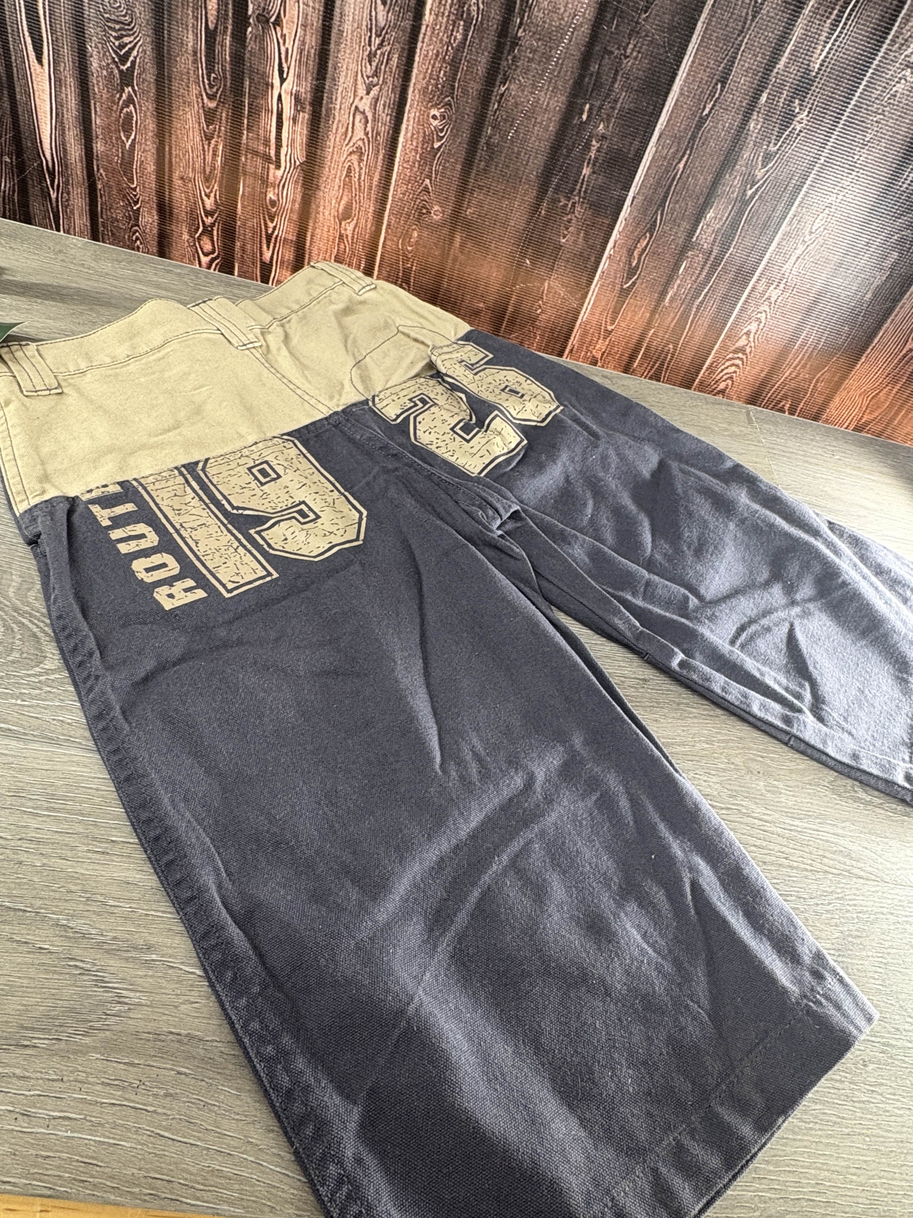 NWT Tugartex Kids Navy Blue/Khaki Cargo Pants Vintage Size 10