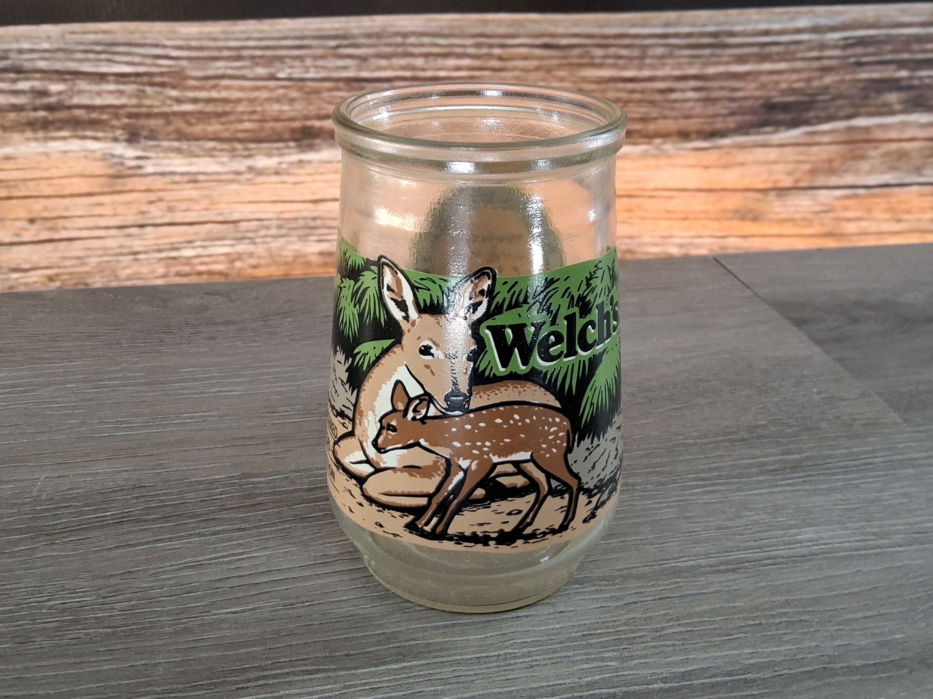 Vintage Welch's Jelly Jar Key Deer North American Collection WWF