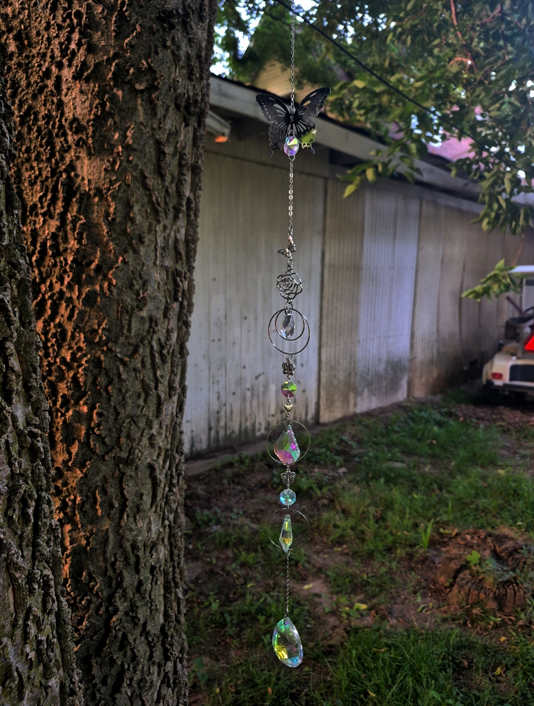 Butterfly glass suncatcher