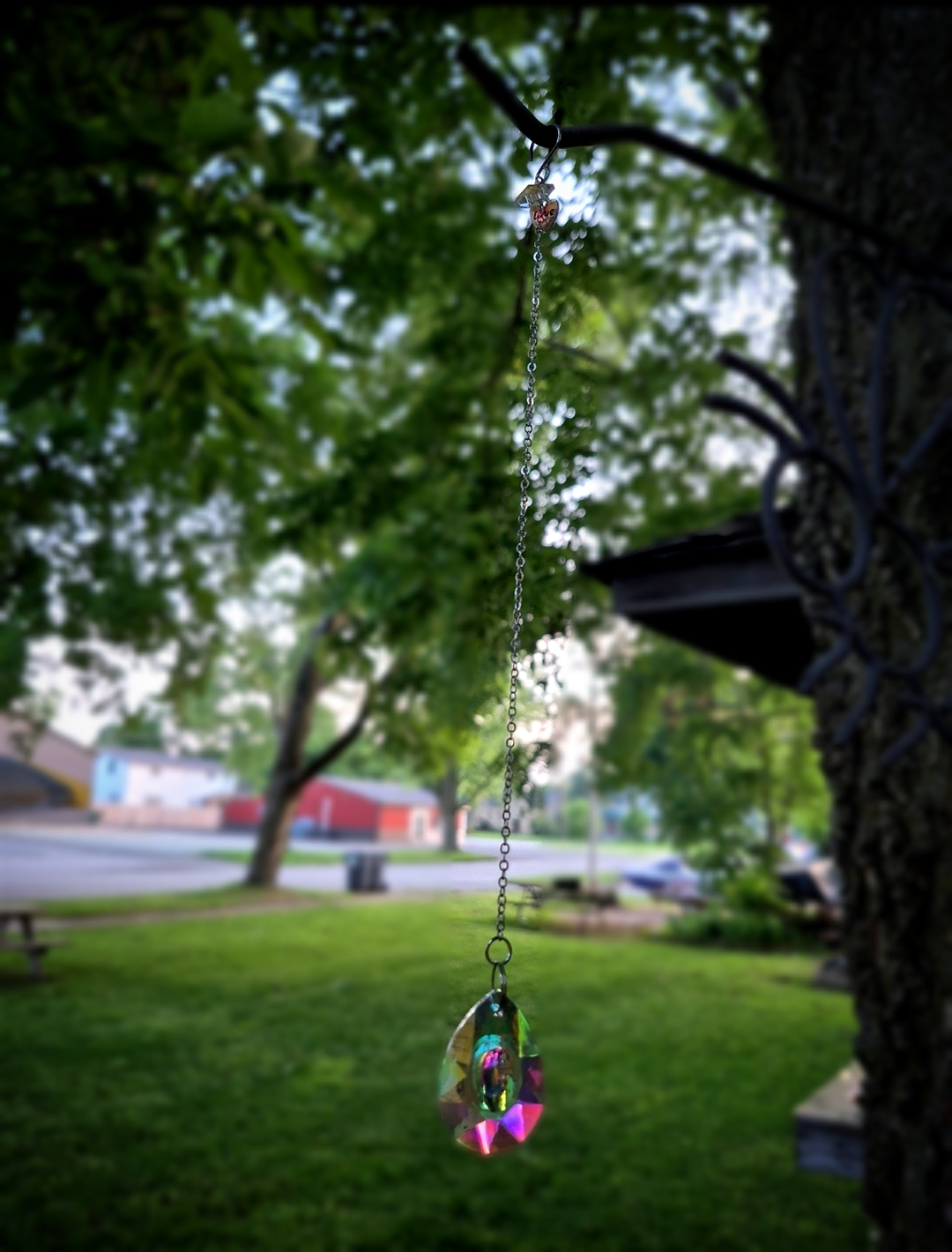 Dew drop glass suncatcher