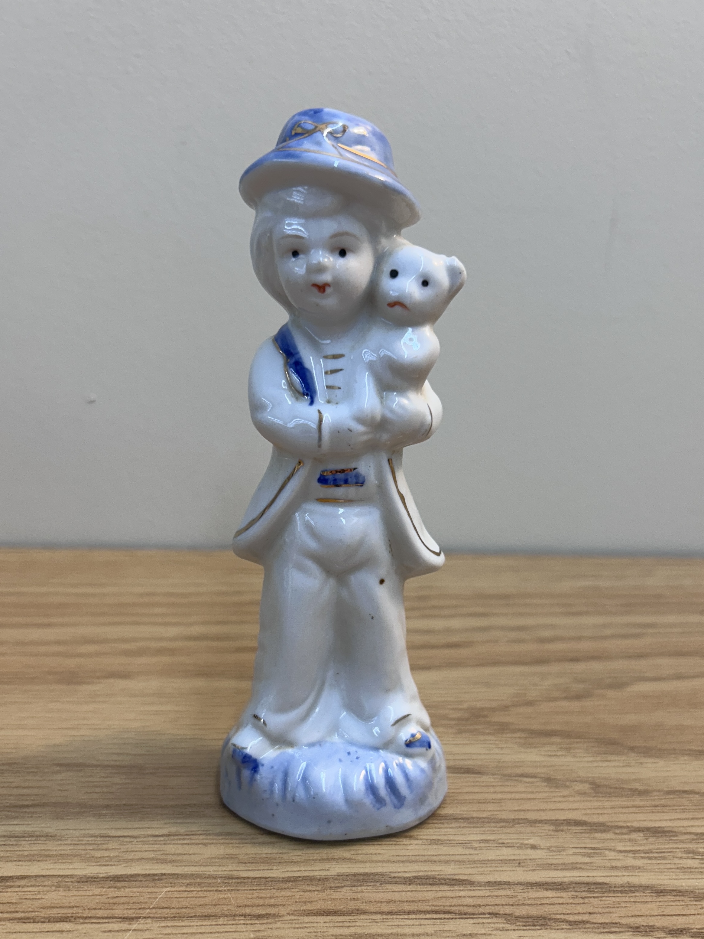 Vintage Porcelain Blue figurine
