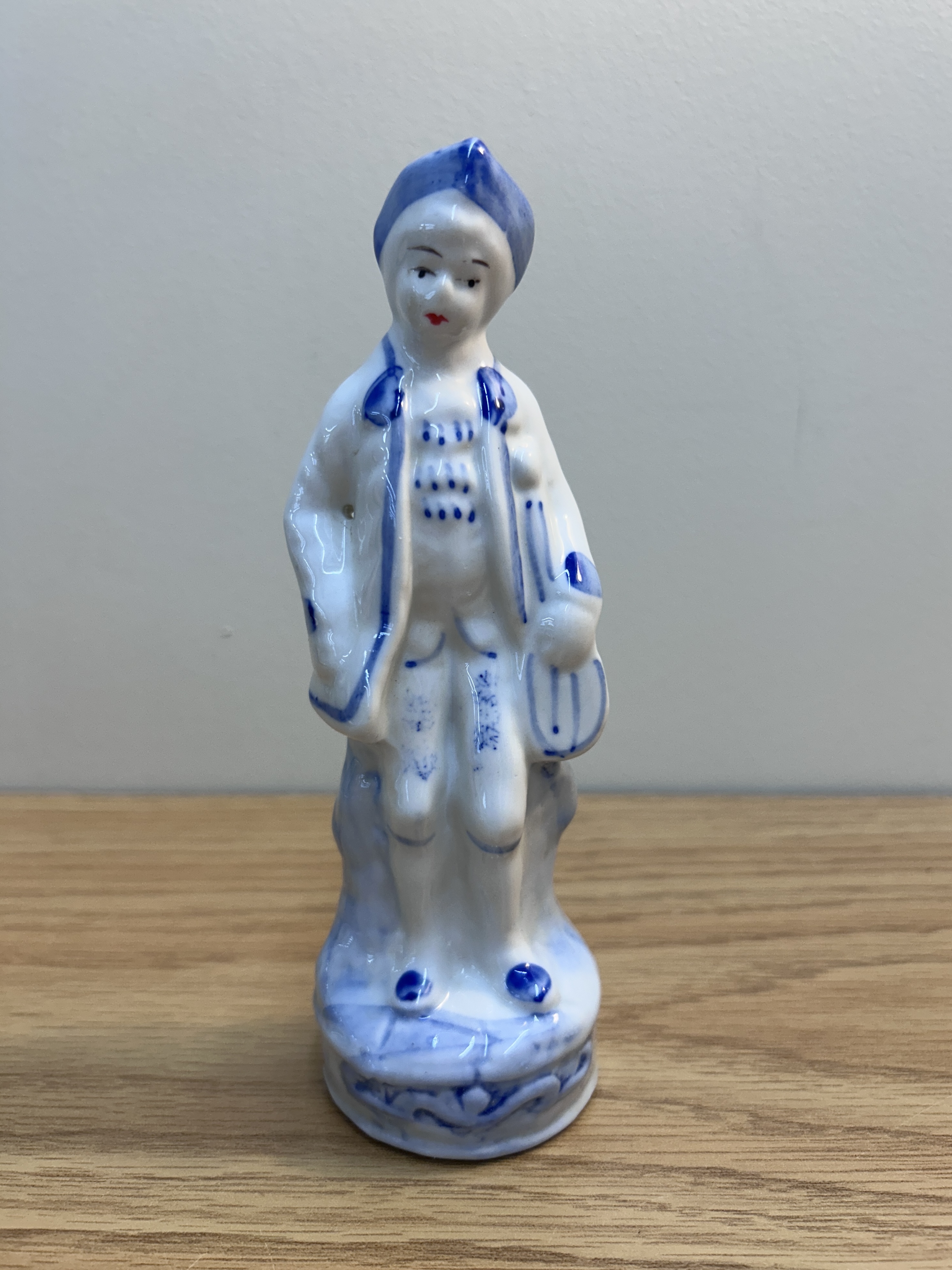 Vintage Porcelain Figurine Blue
