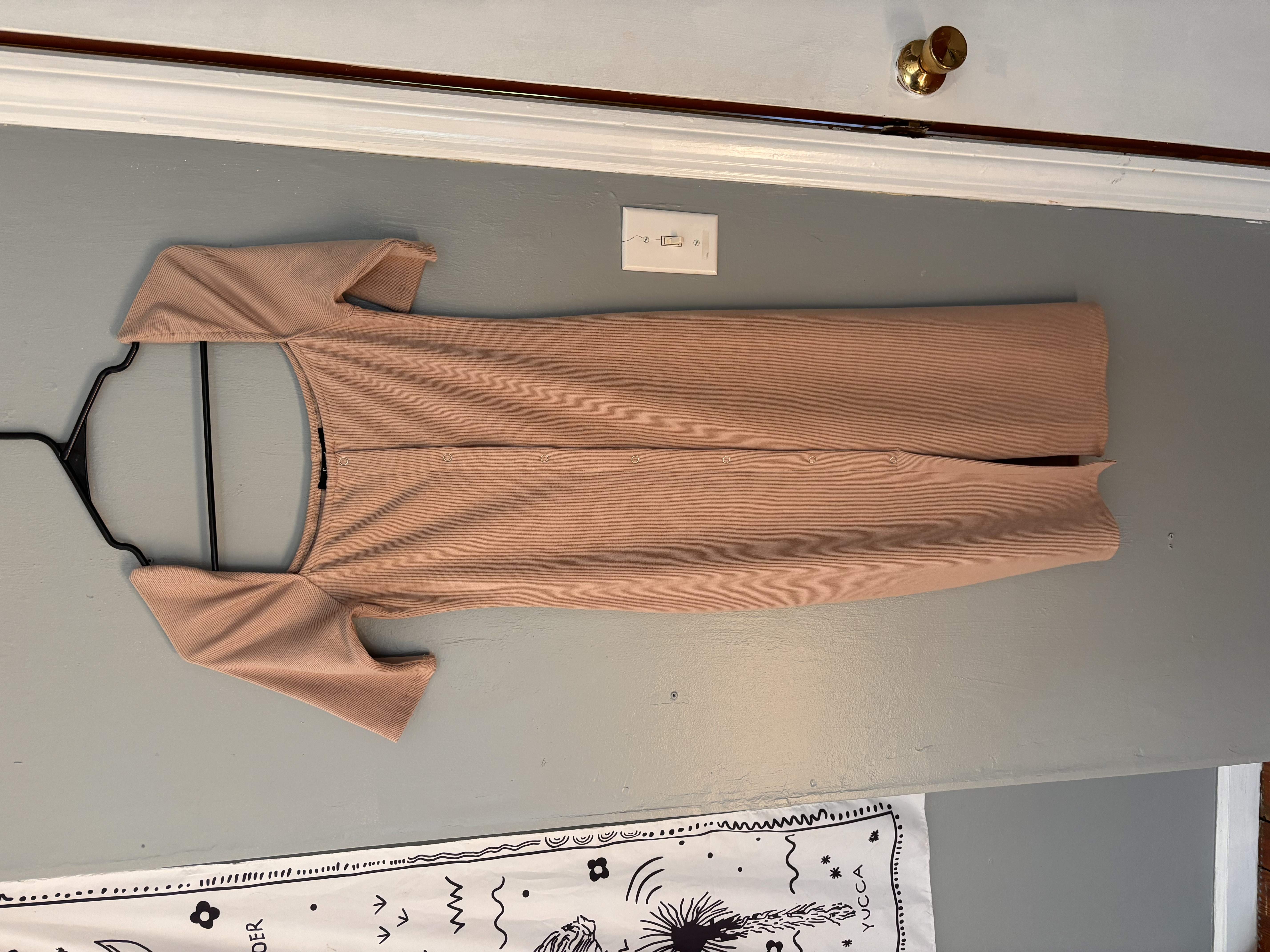 Tan Midi Dress