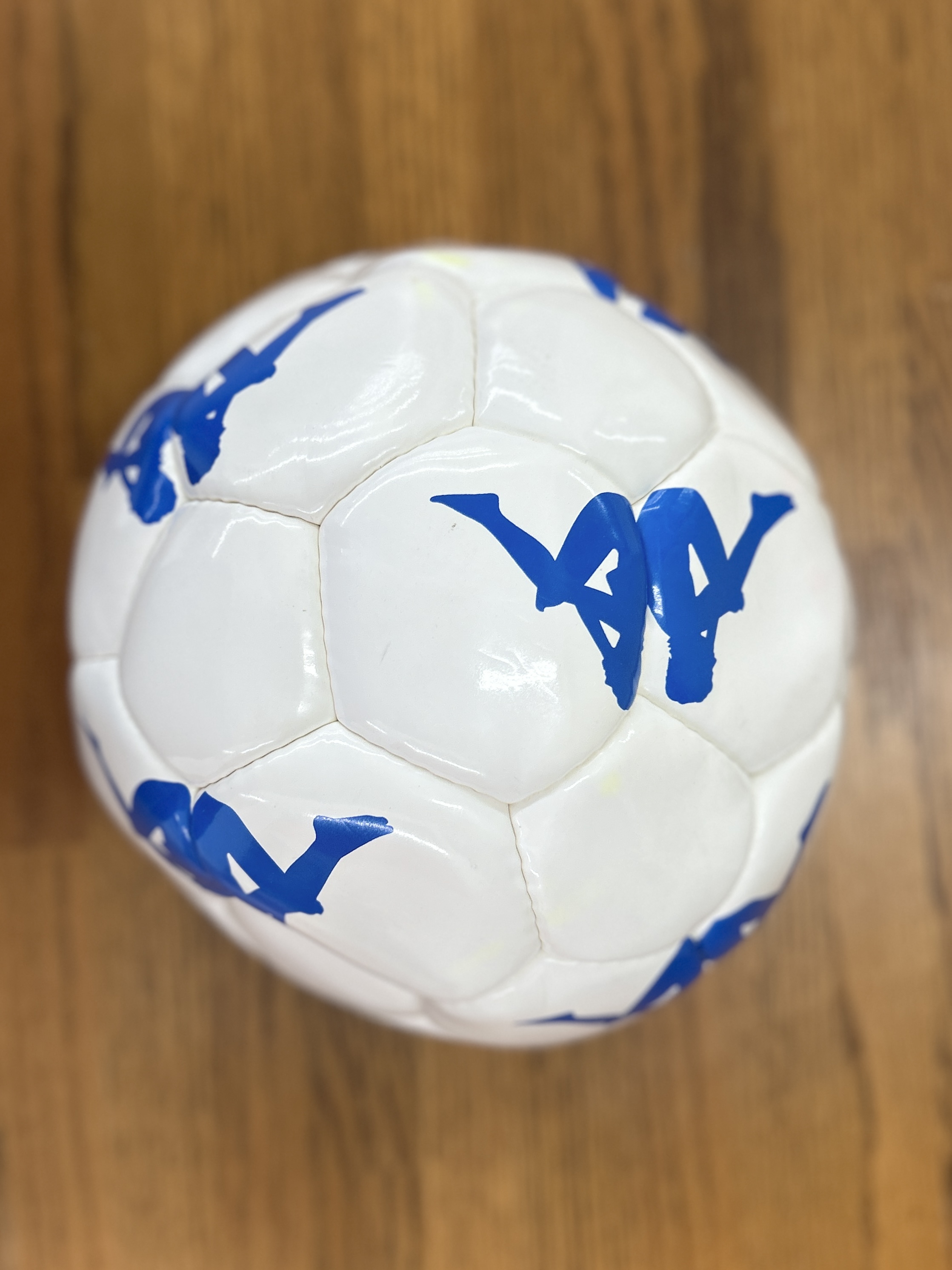 Serie A Soccer Ball – White & Blue Player Print